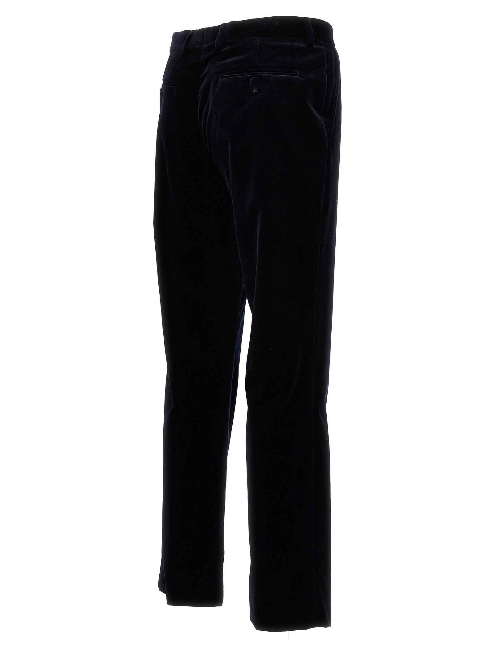Gucci Blue Cotton Casual Pants