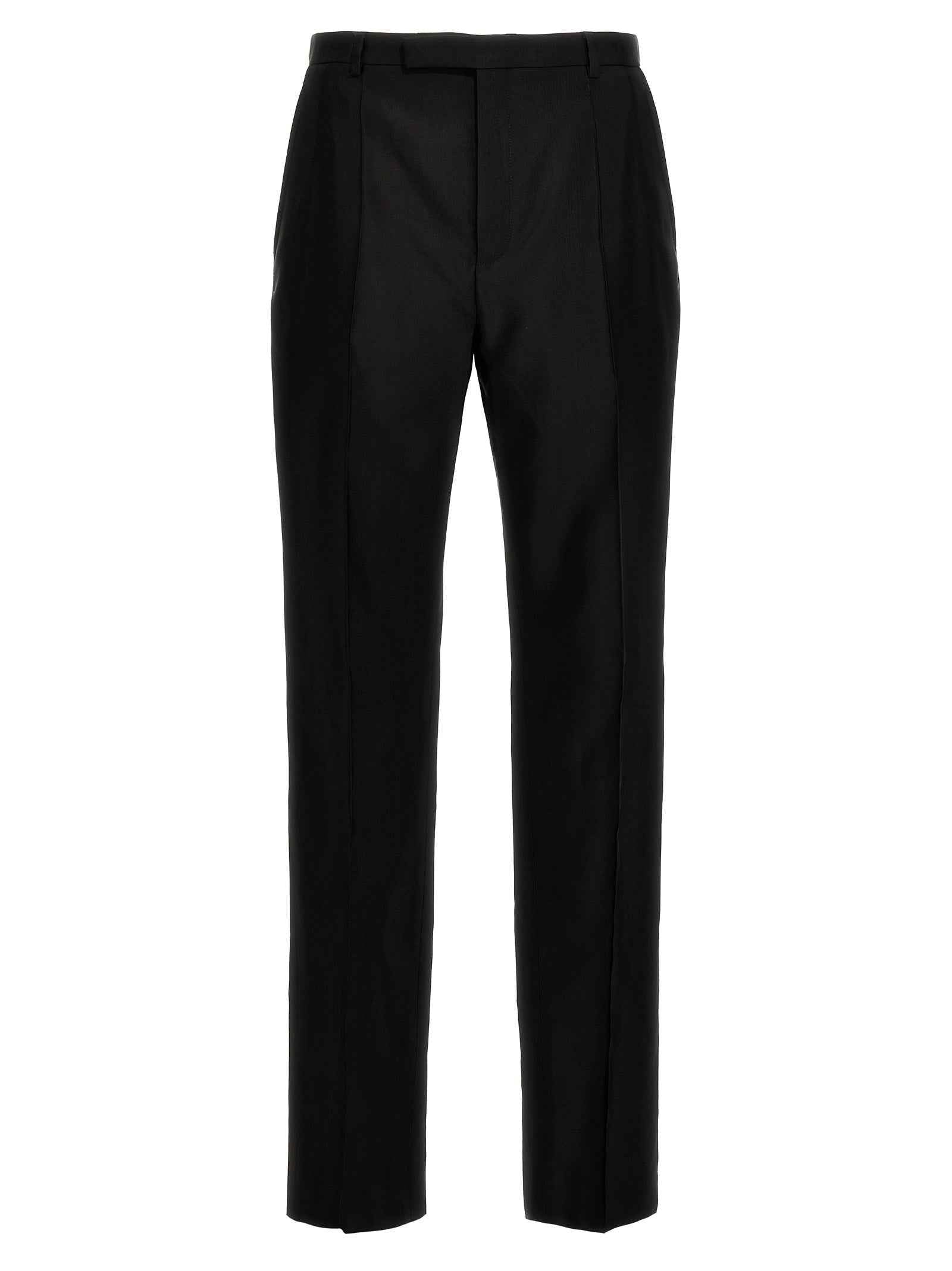 Saint Laurent Black Acetate Dress Pants