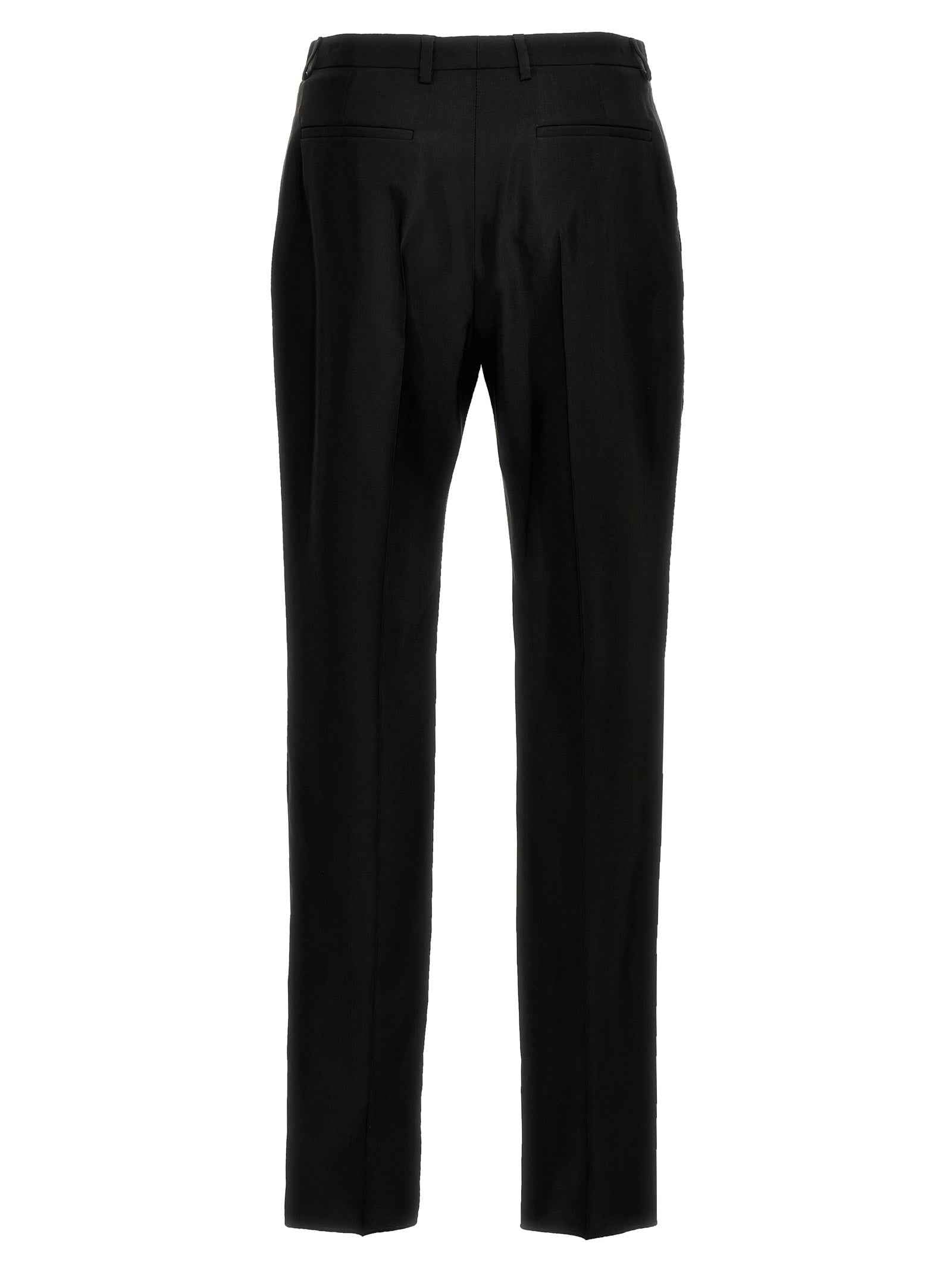 Saint Laurent Black Acetate Dress Pants