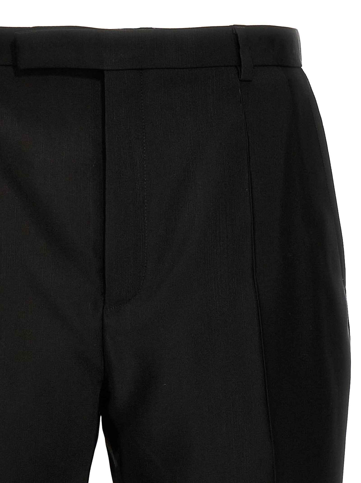 Saint Laurent Black Acetate Dress Pants