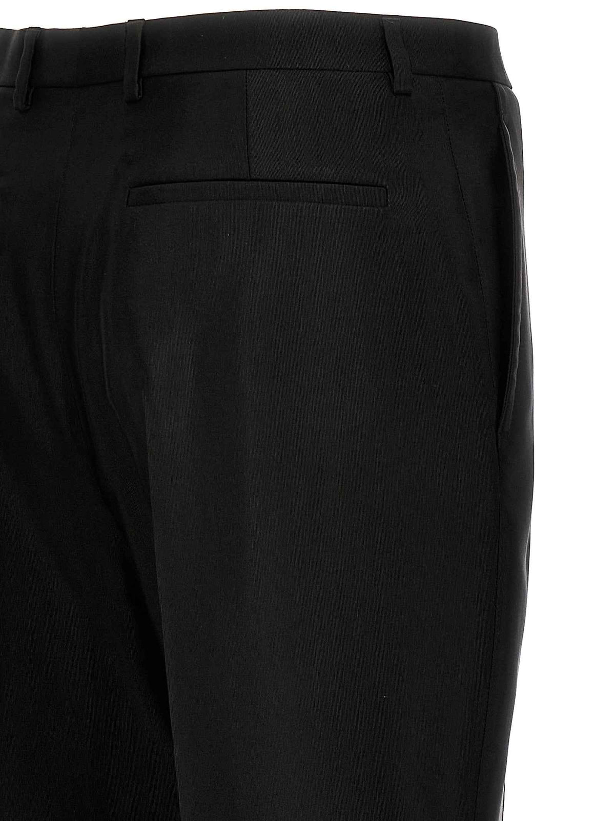 Saint Laurent Black Acetate Dress Pants