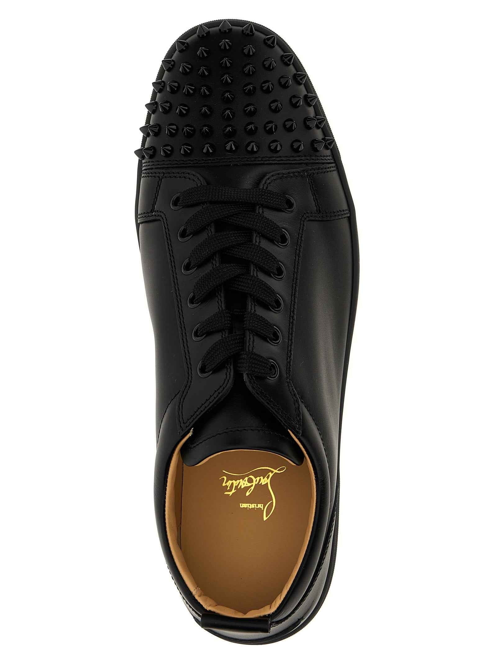 Christian Louboutin Black Calfskin Low Top Sneakers