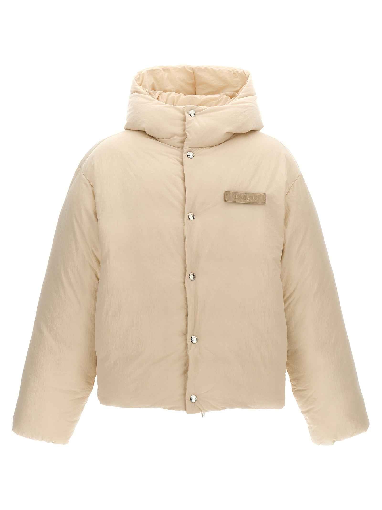 Jacquemus White Polyamide Full-Length Jacket