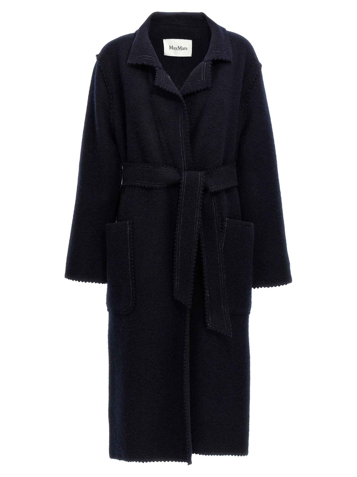 Max Mara Blue Wool Coat