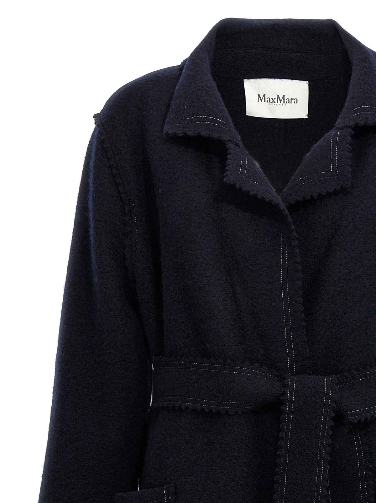 Max Mara Blue Wool Coat