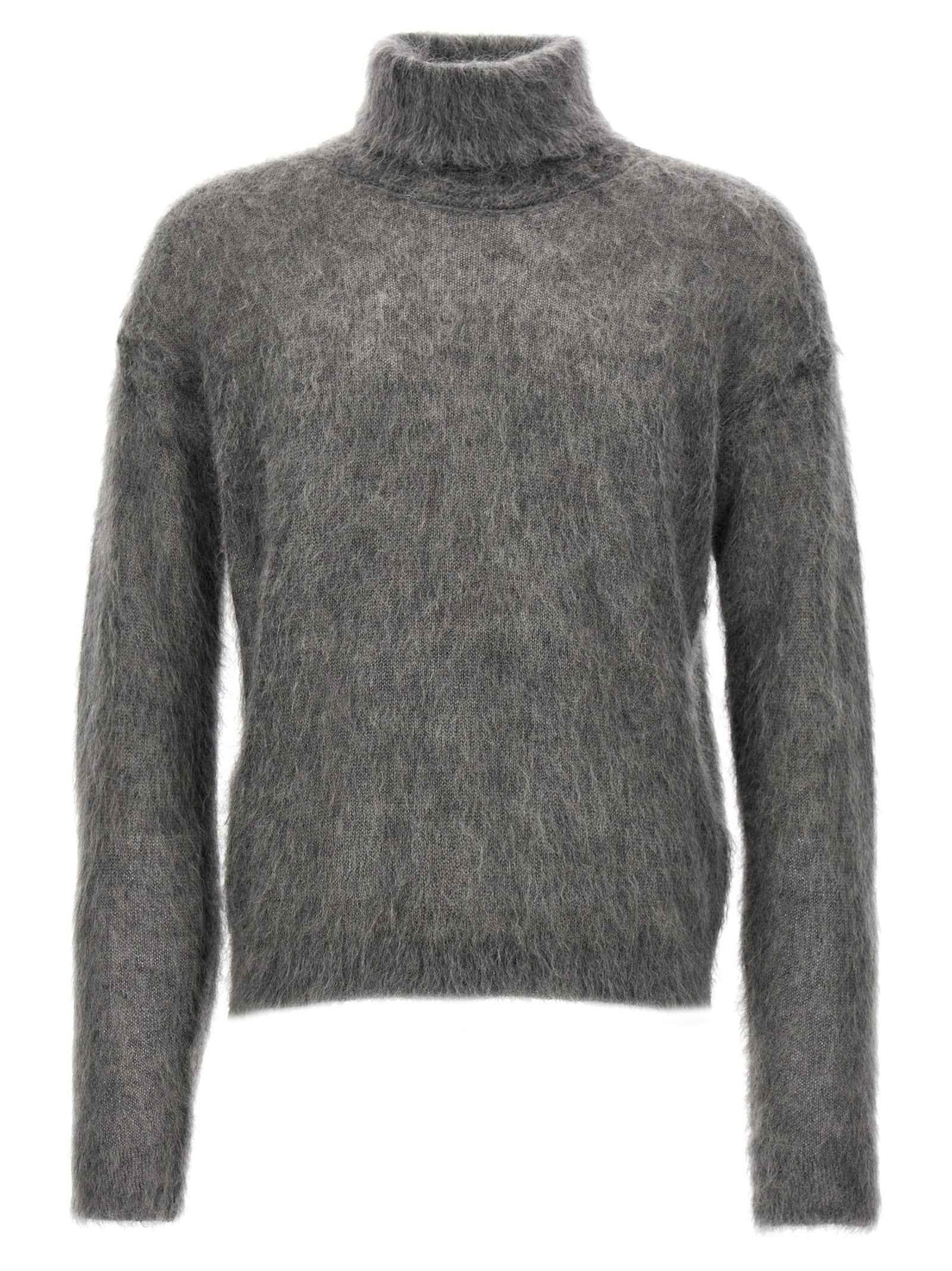 Saint Laurent Gray Wool Cardigan