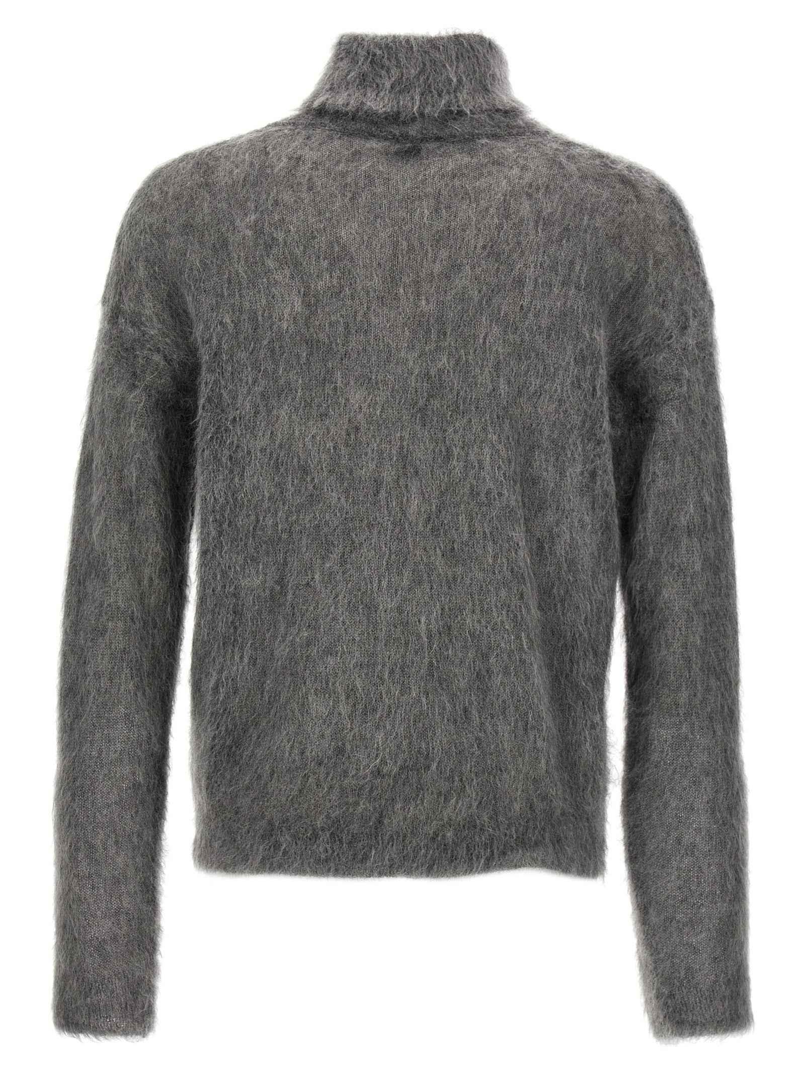 Saint Laurent Gray Wool Cardigan