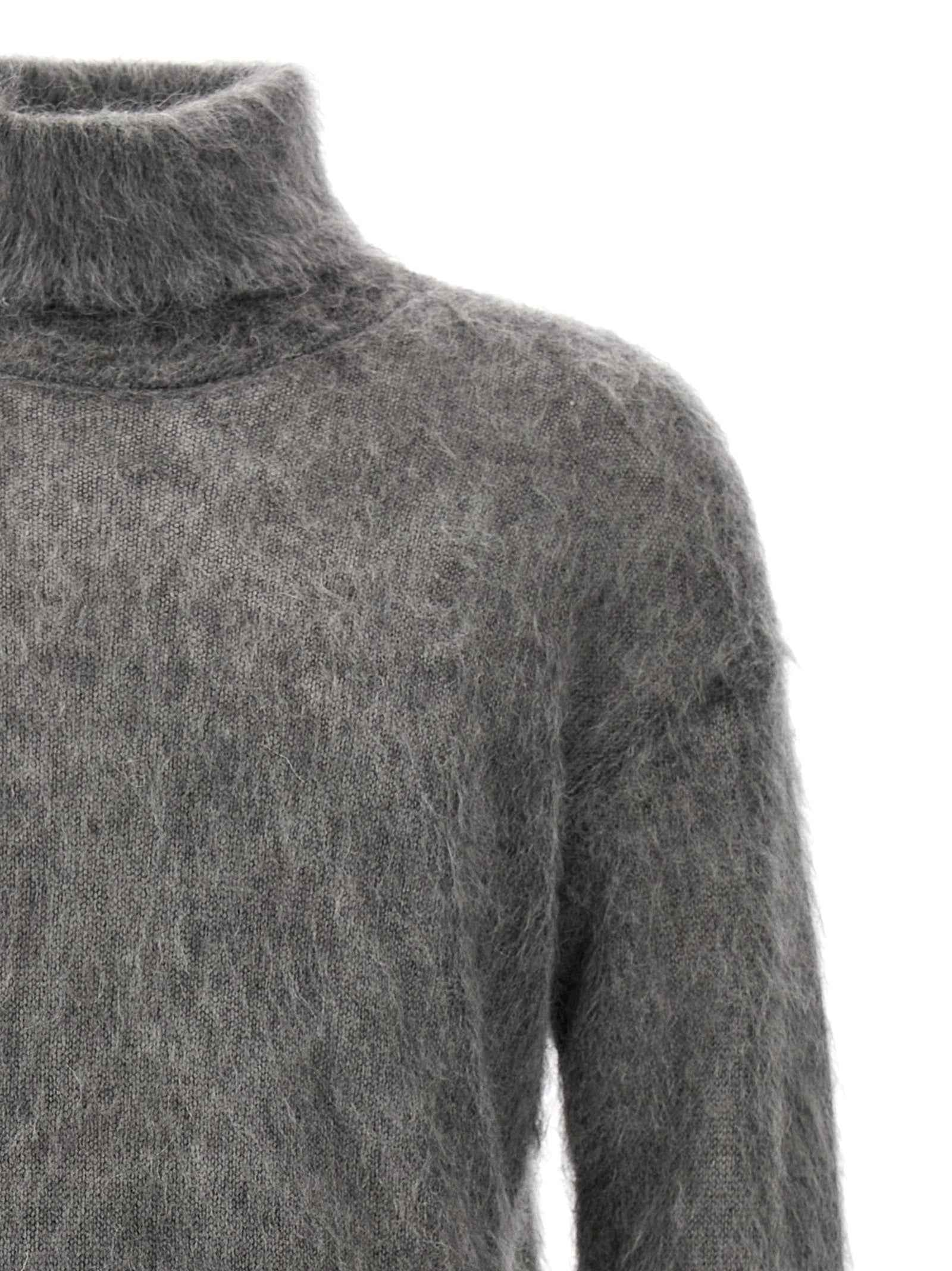 Saint Laurent Gray Wool Cardigan