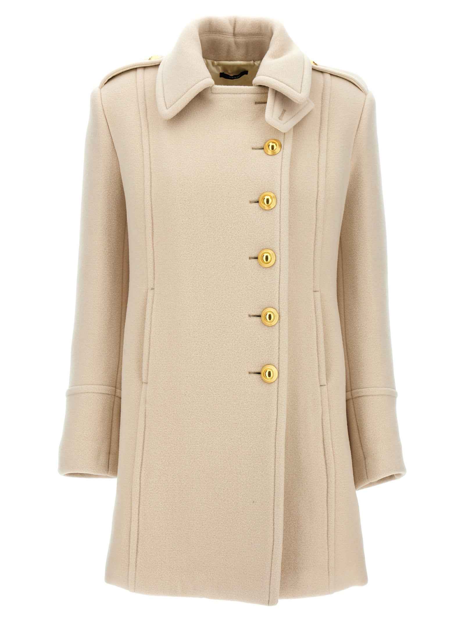 Tom Ford White Wool Coat