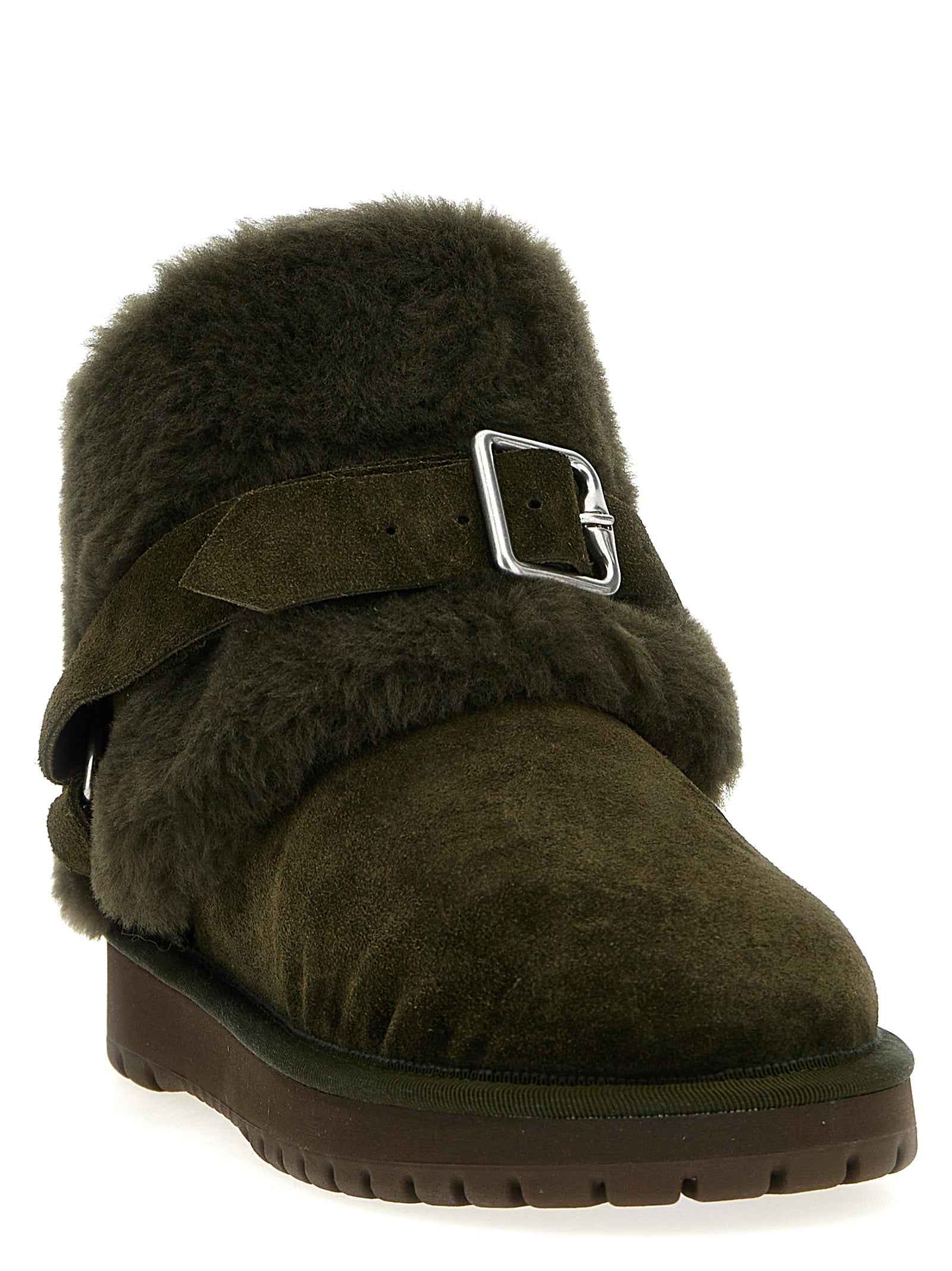 Burberry Bicolor Leather Ankle Boots