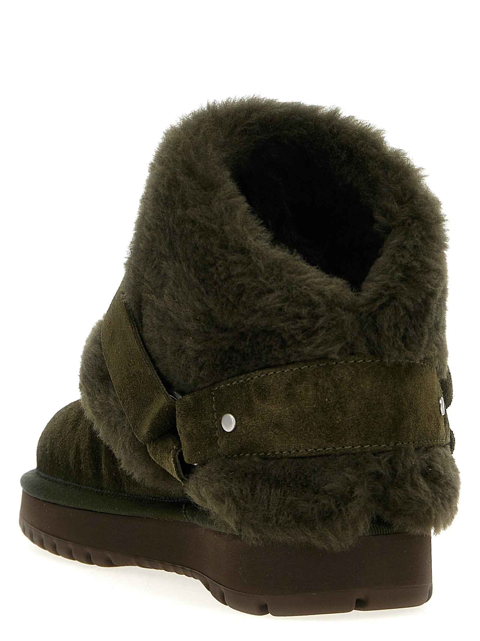 Burberry Bicolor Leather Ankle Boots
