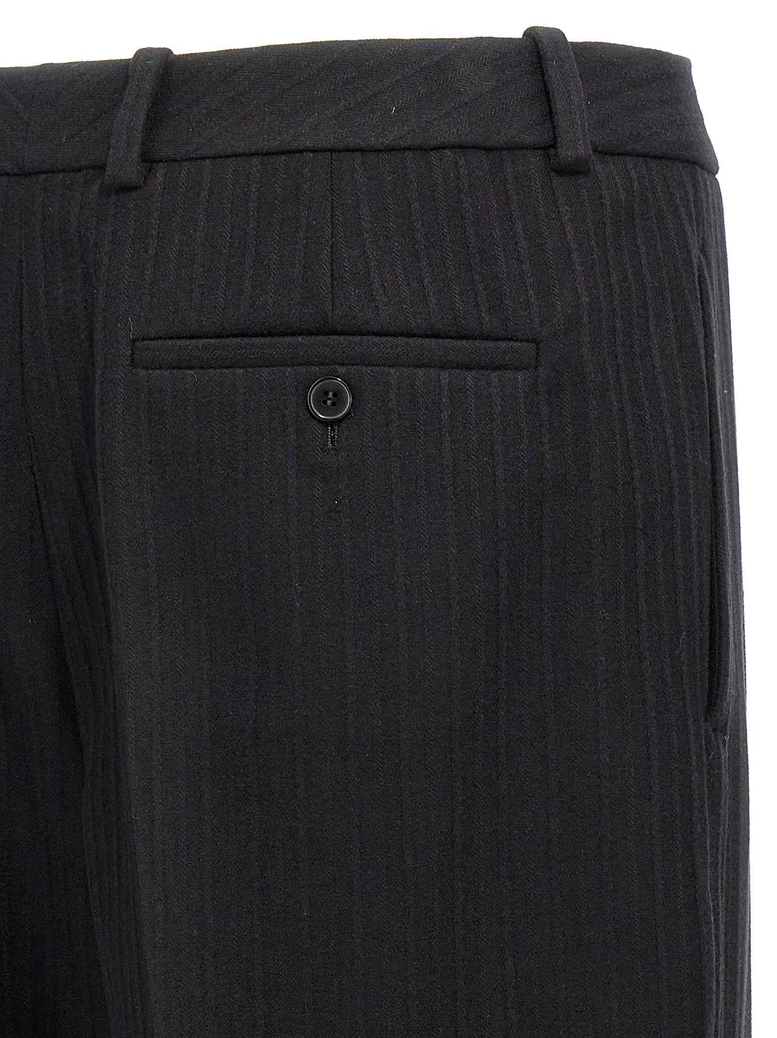 Saint Laurent Black Wool Dress Pants