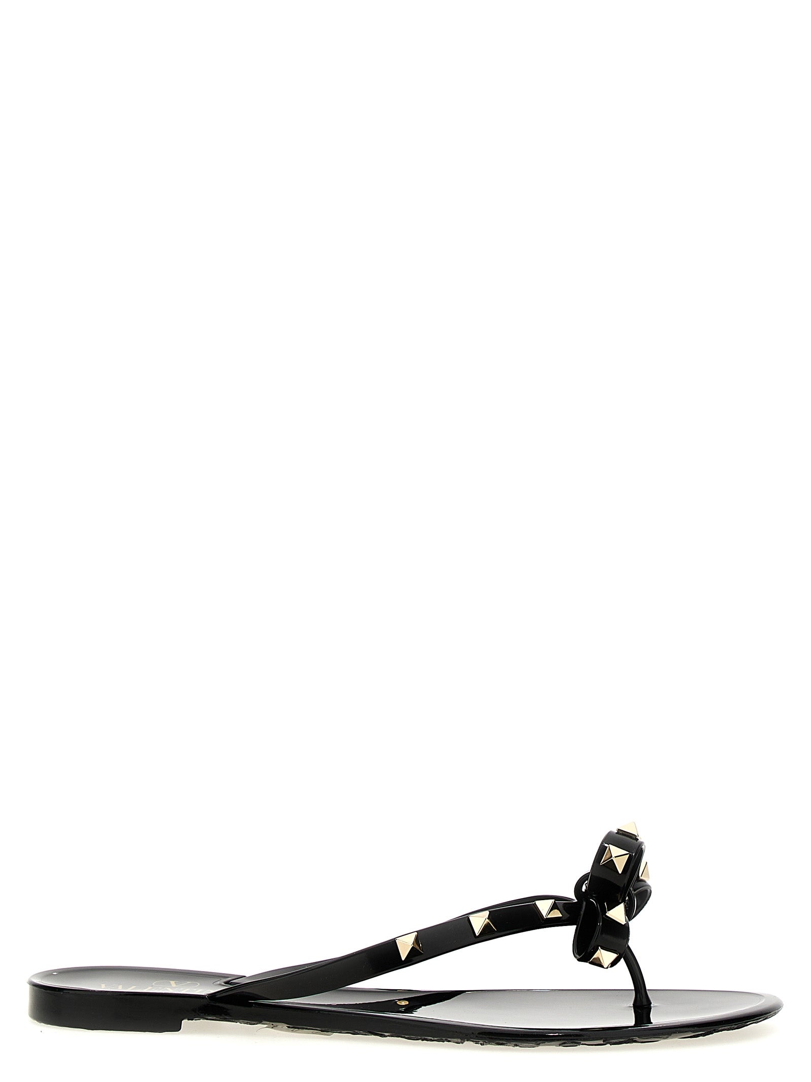 Valentino Garavani Black PVC Slides