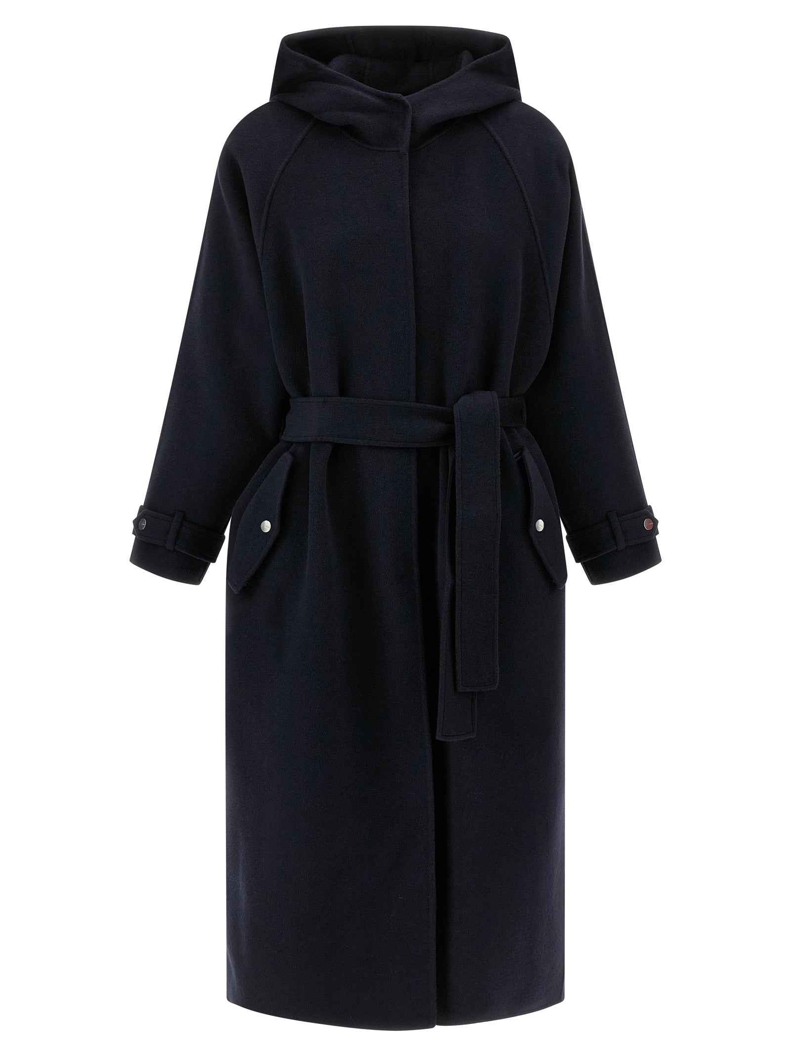 PINKO Blue Polyamide Coat