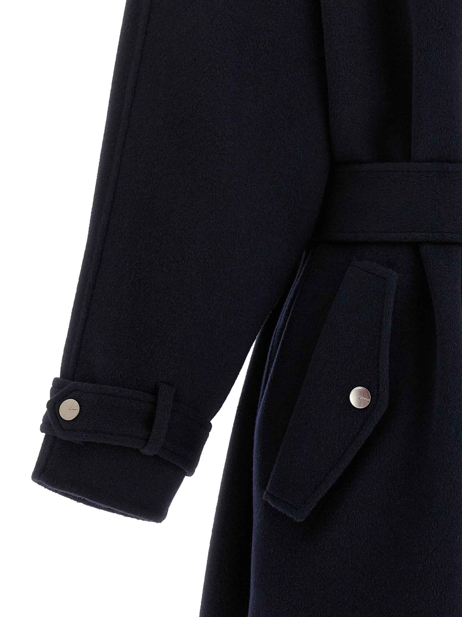 PINKO Blue Polyamide Coat