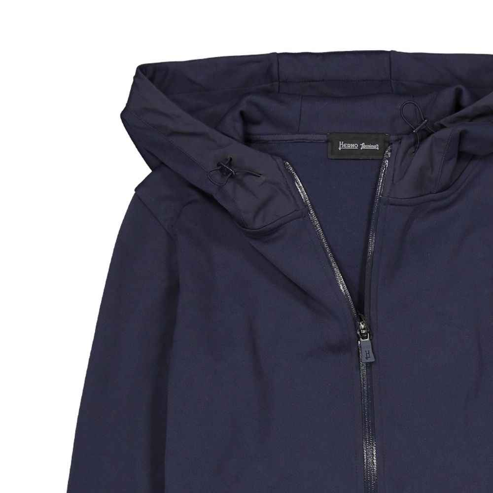 Herno Blue Cotton Sweatshirt