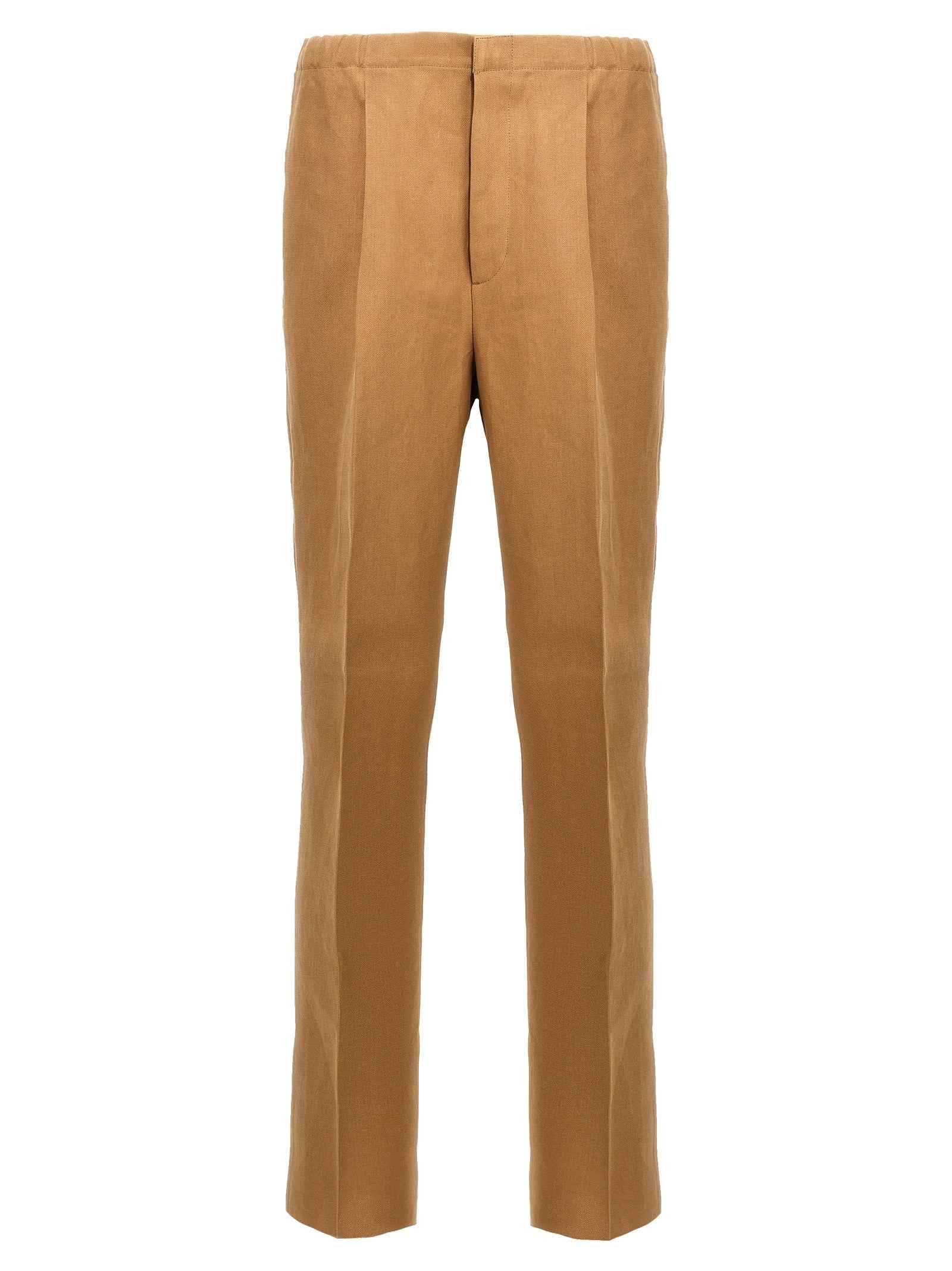 Fendi Beige Paper Casual Pants