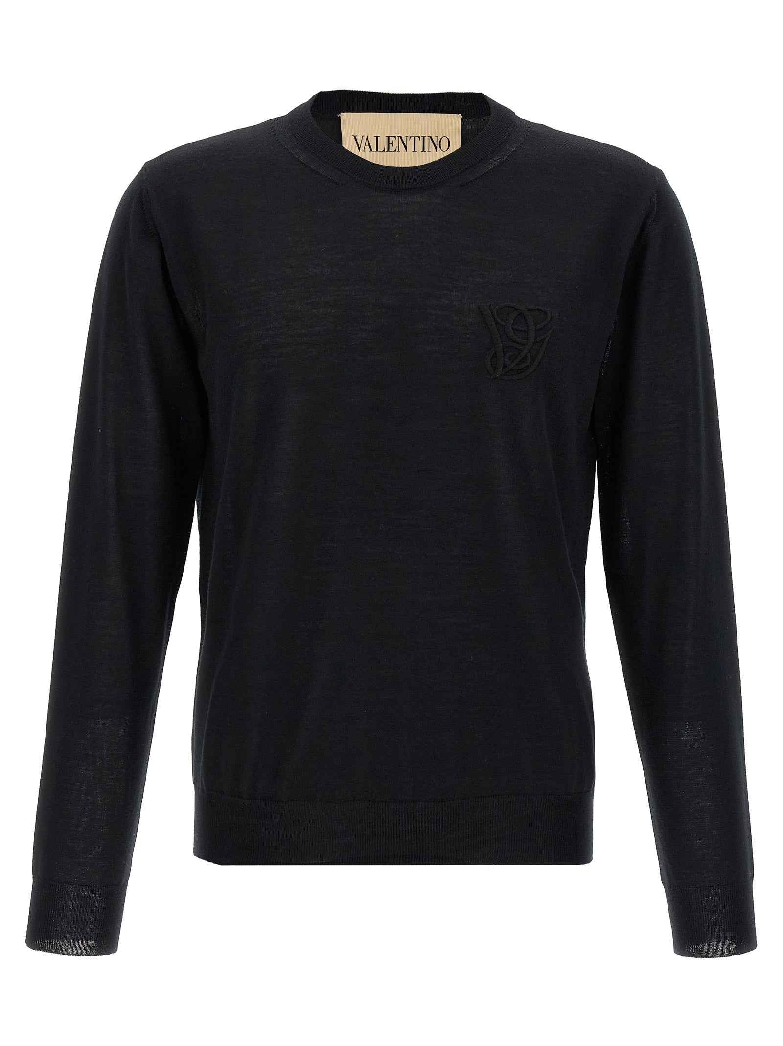 Valentino Garavani Black Virgin Wool Cardigan