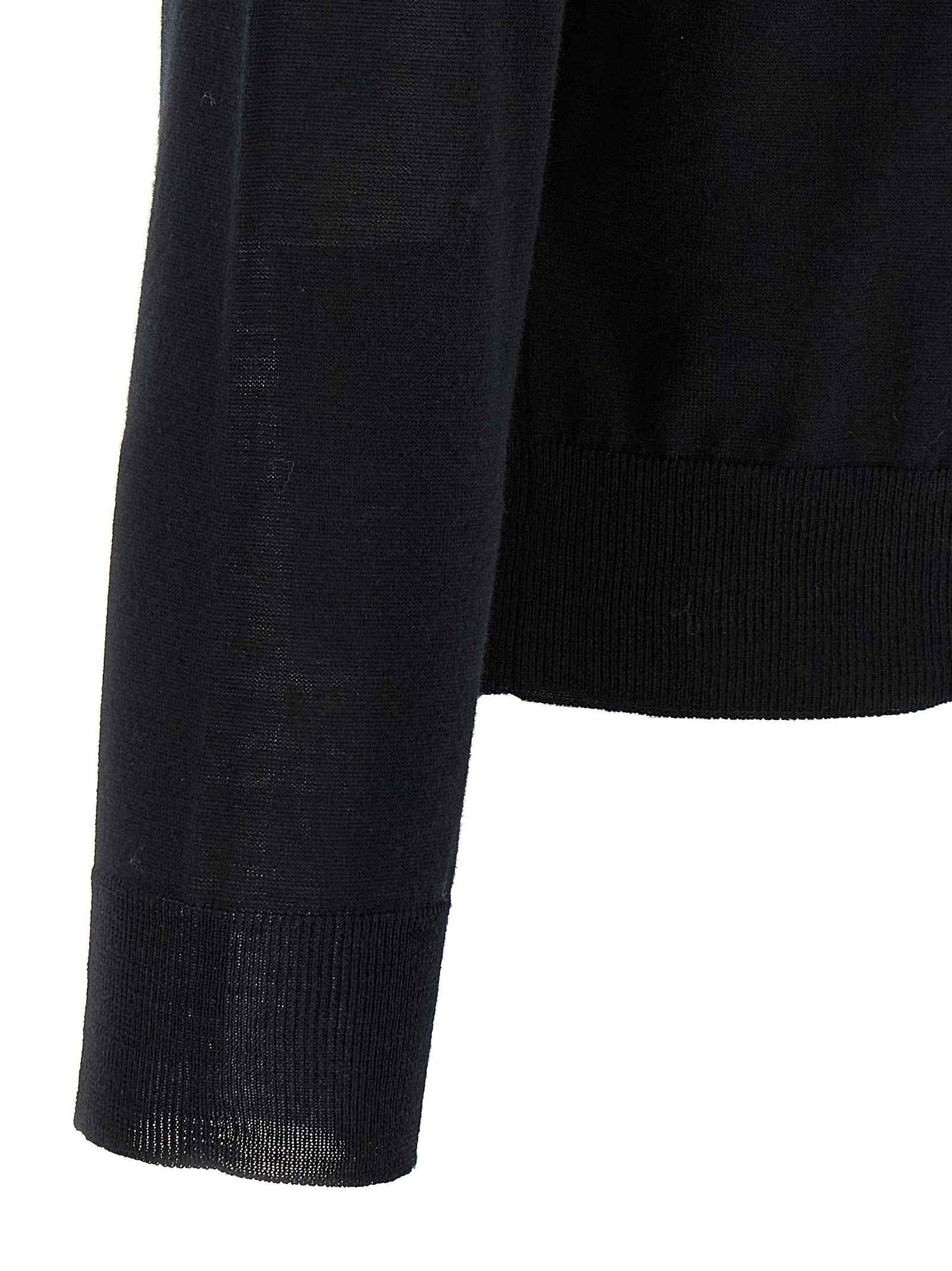 Valentino Garavani Black Virgin Wool Cardigan