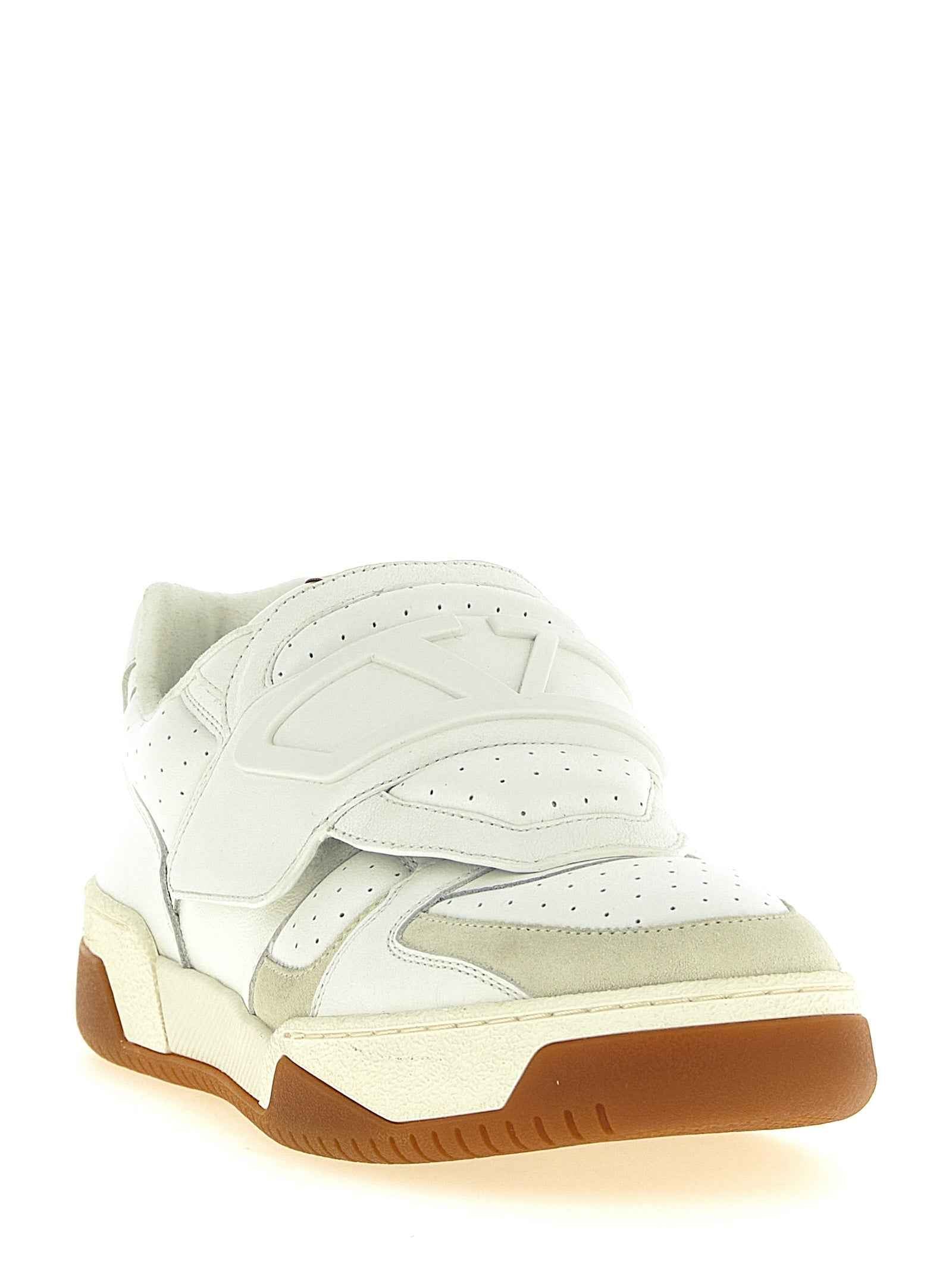 Valentino Garavani White Leather Athletic Sneakers