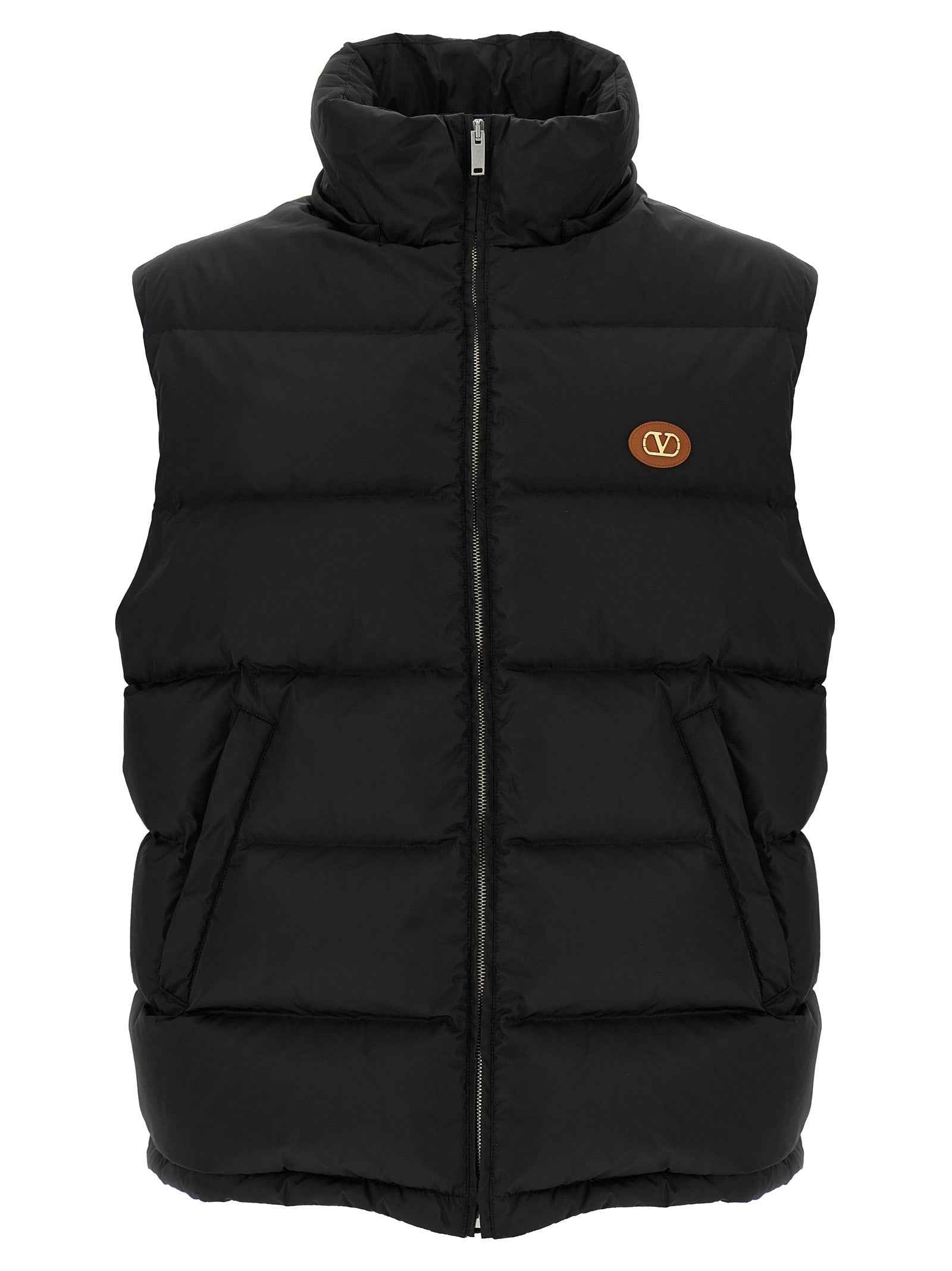 Valentino Garavani Black Polyamide Sleeveless Jacket