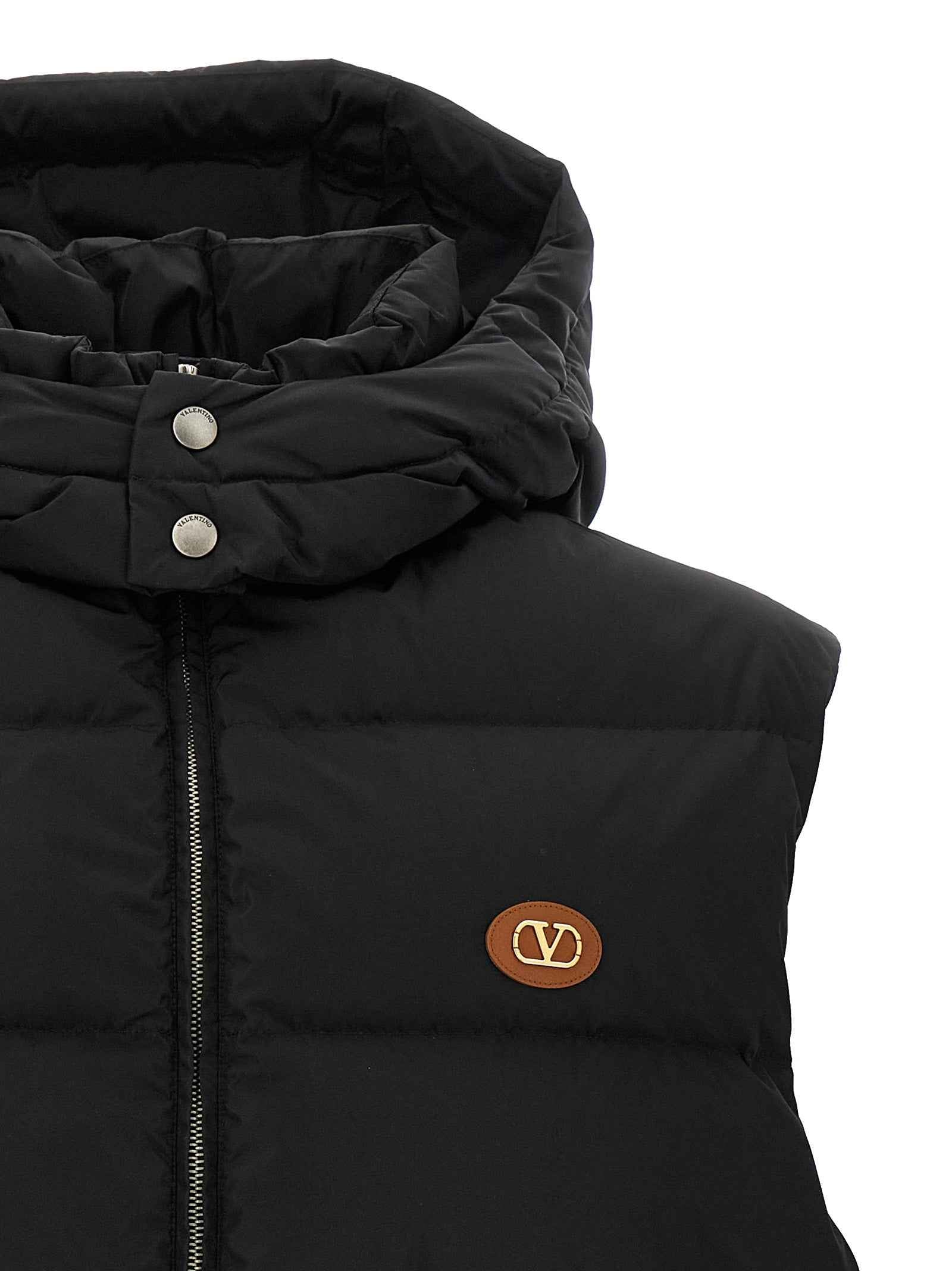 Valentino Garavani Black Polyamide Sleeveless Jacket