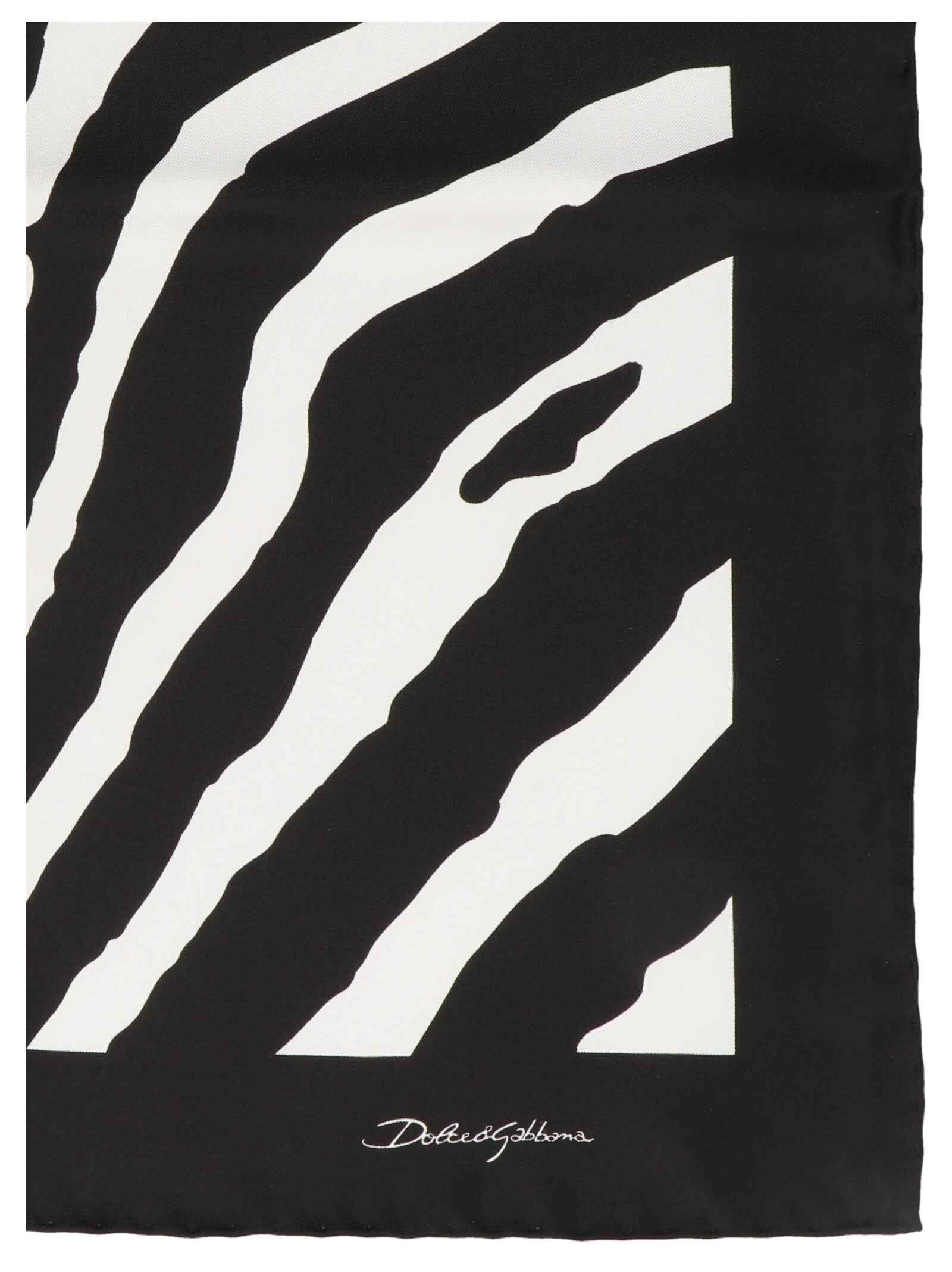 Dolce & Gabbana Bicolor Silk Scarf