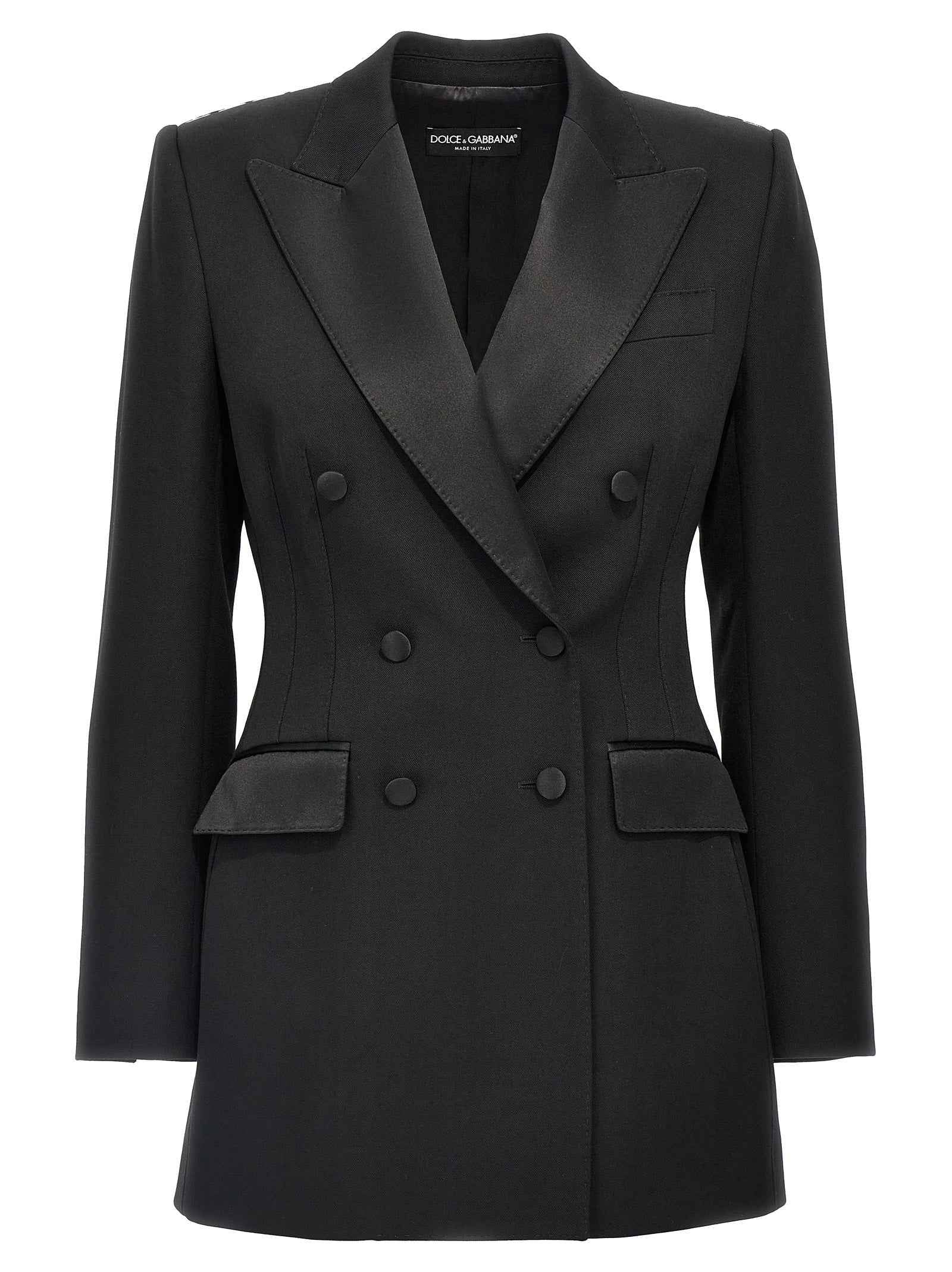 Dolce & Gabbana Black Virgin Wool Blazer