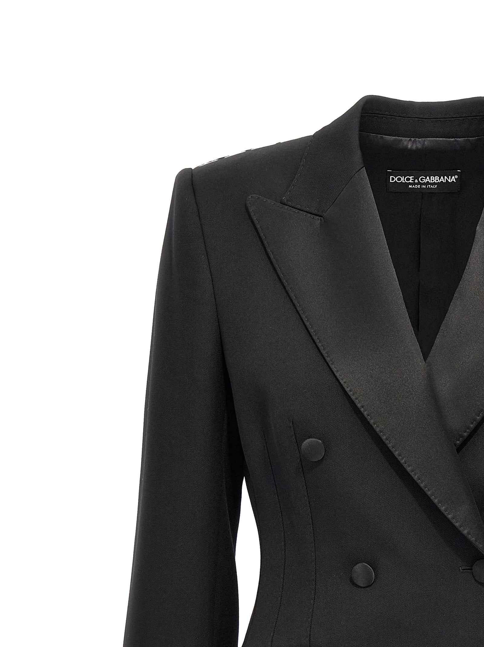 Dolce & Gabbana Black Virgin Wool Blazer