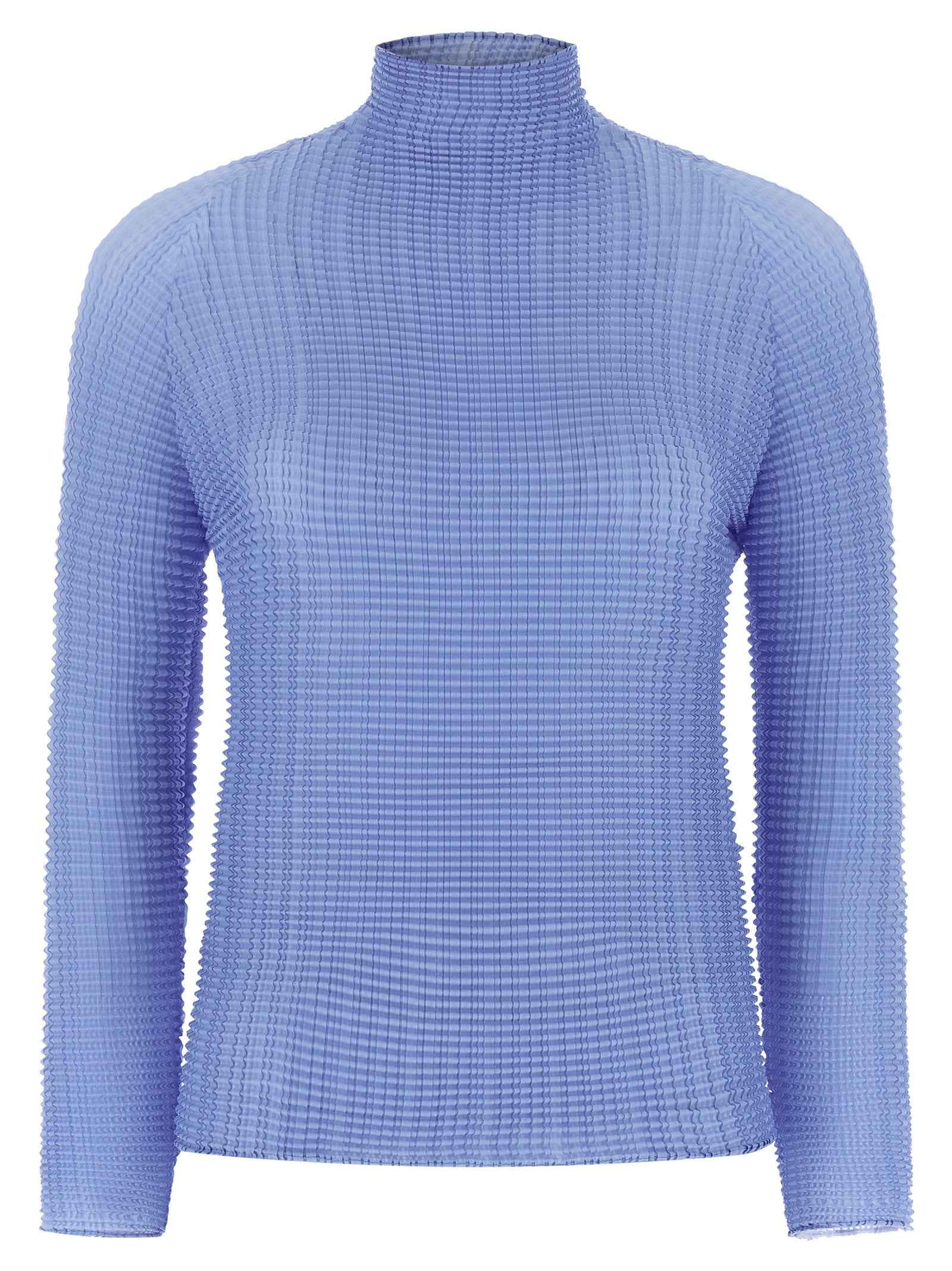 Issey Miyake Blue Polyester Blouse