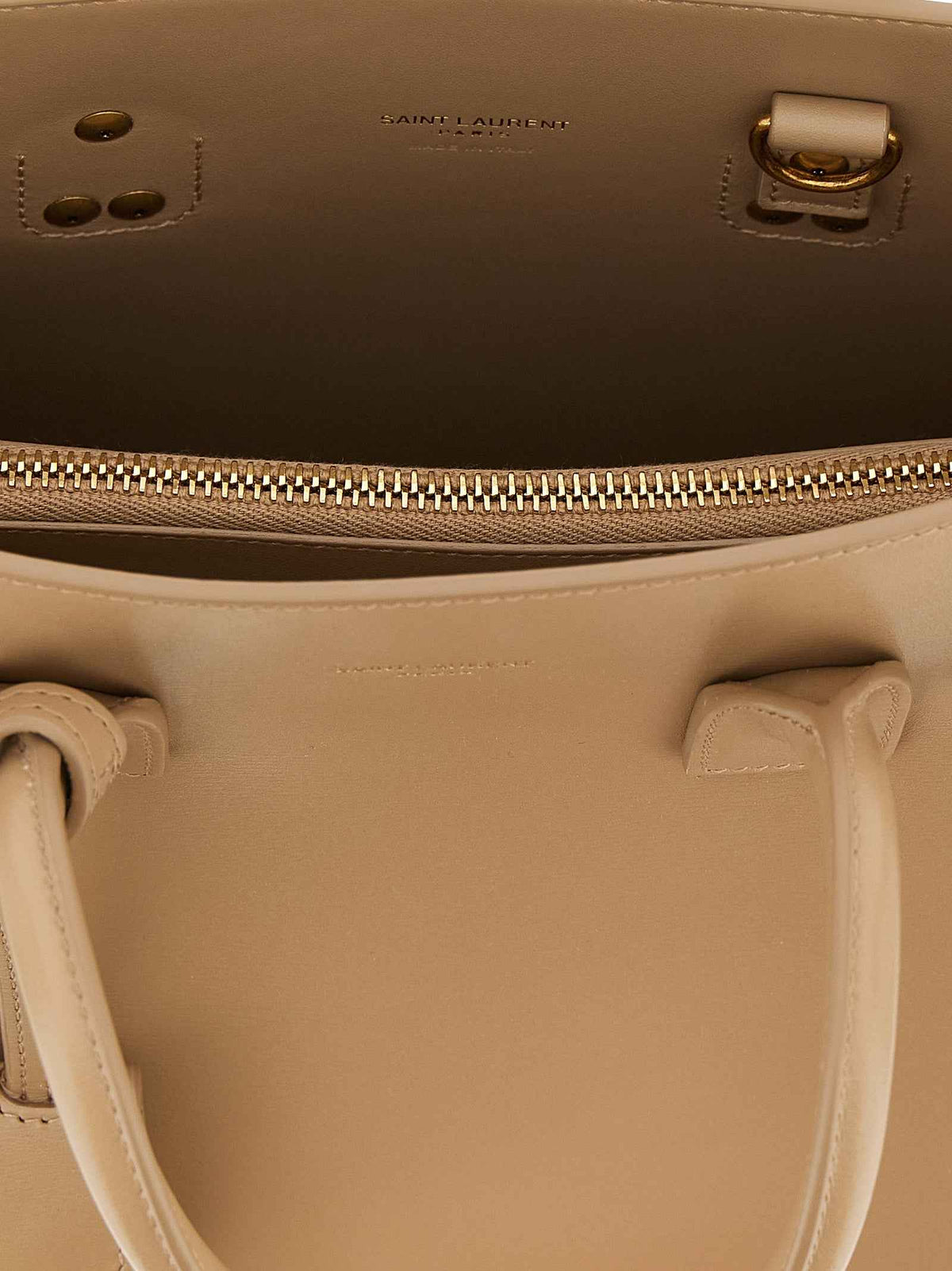 Saint Laurent Beige Calfskin Handbag
