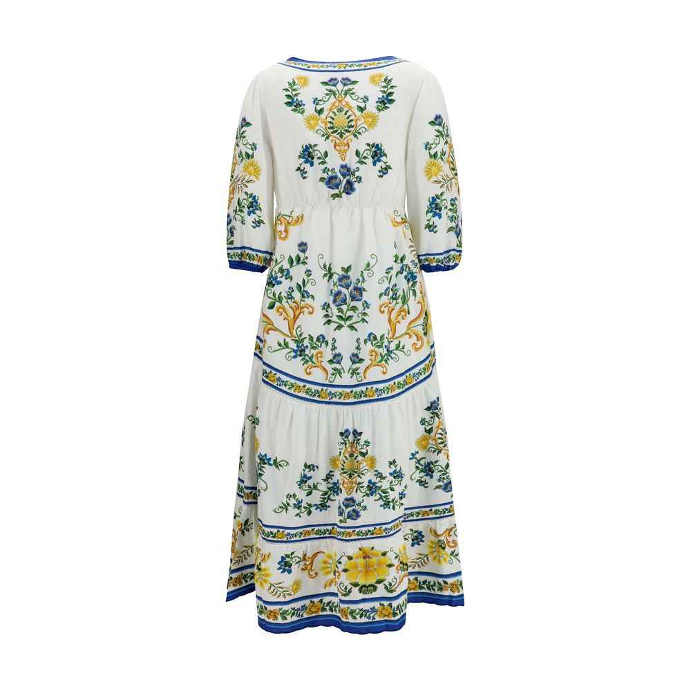 FARM RIO Multicolor Linen Casual Dress