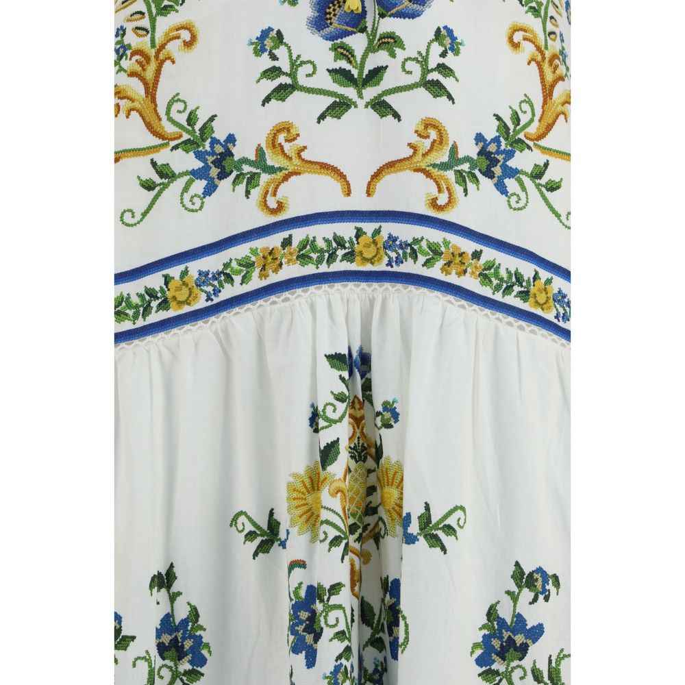 FARM RIO Multicolor Linen Casual Dress