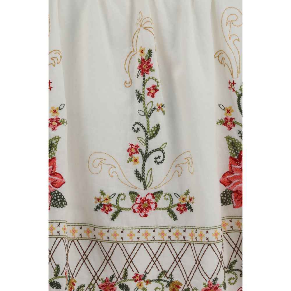 FARM RIO Multicolor Linen Sleeveles T-Shirt