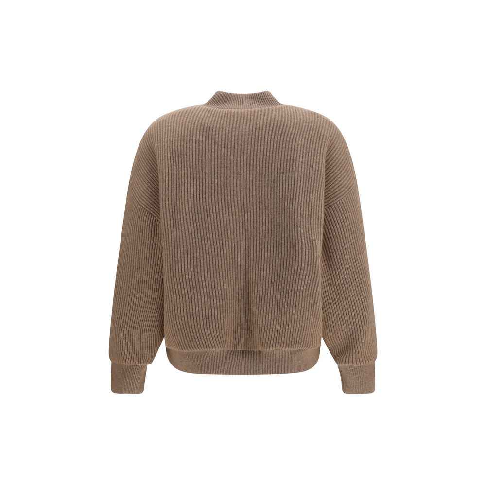 Brunello Cucinelli Beige Cashmere Bomber