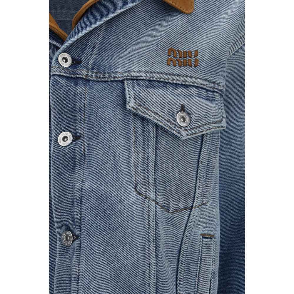 Miu Miu Blue Cotton Denim Jacket