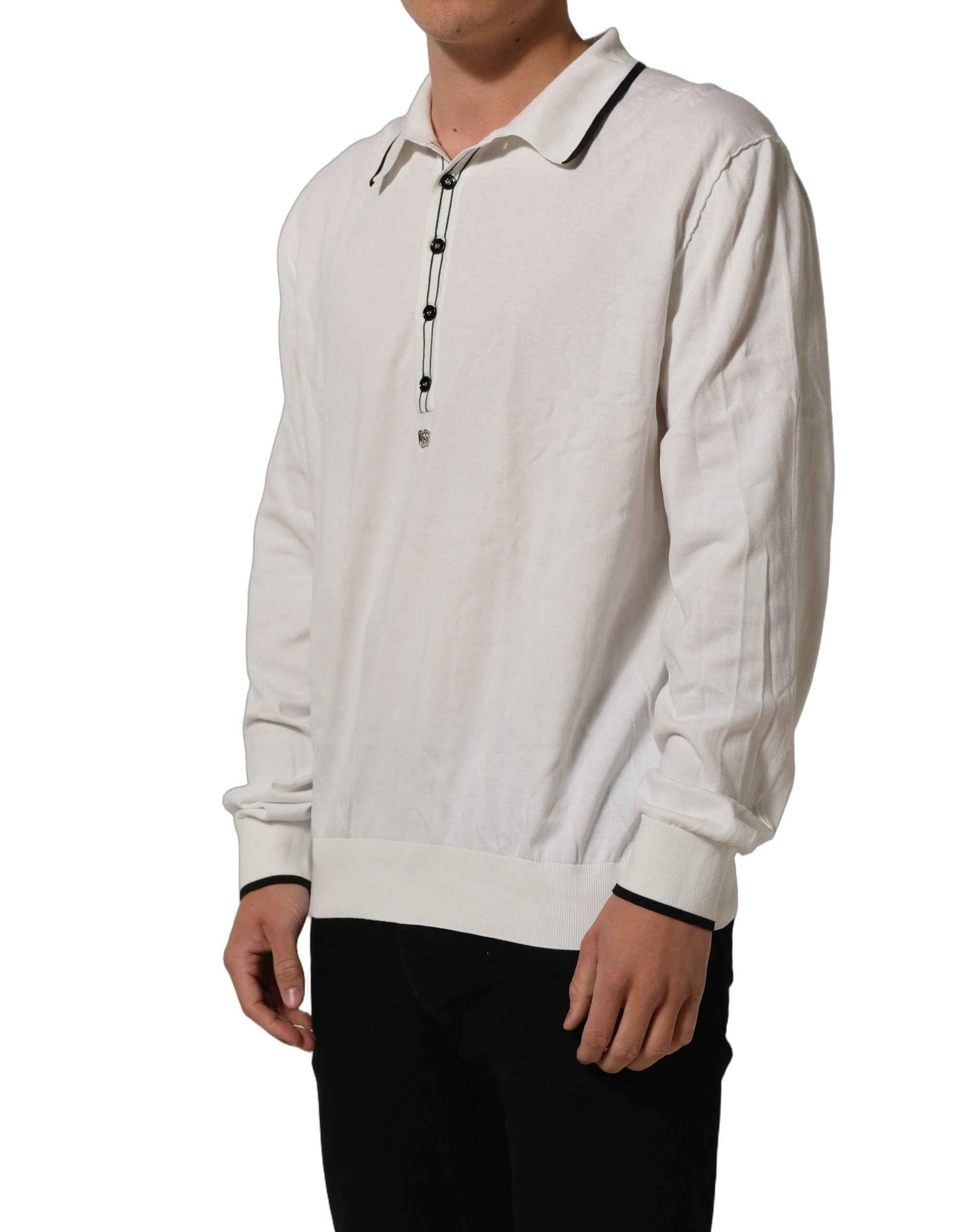 Dolce & Gabbana Black Leaf Print Silk Men Crew Neck T-shirt