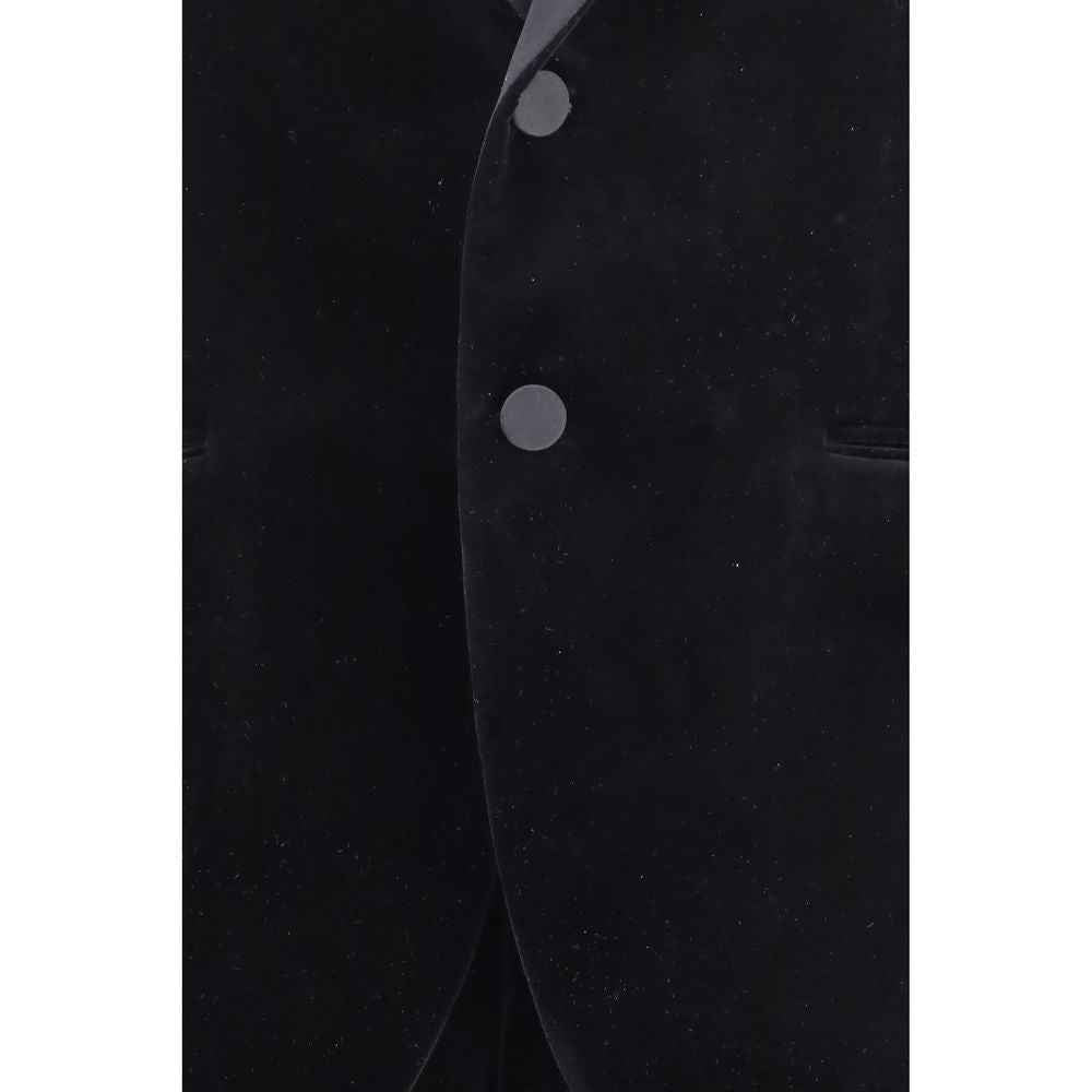 Ferragamo Black Cotton Tuxedo