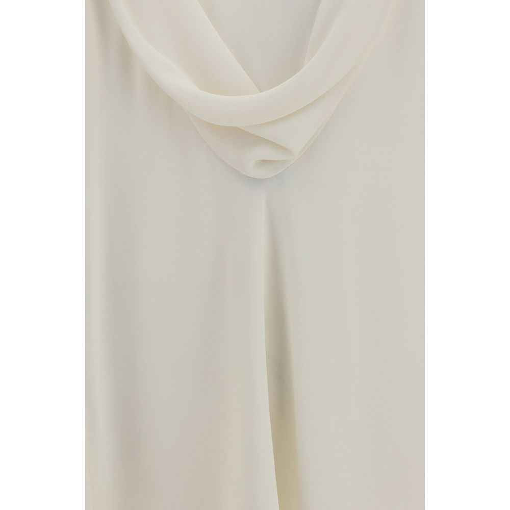 Brunello Cucinelli Beige Silk Blouse
