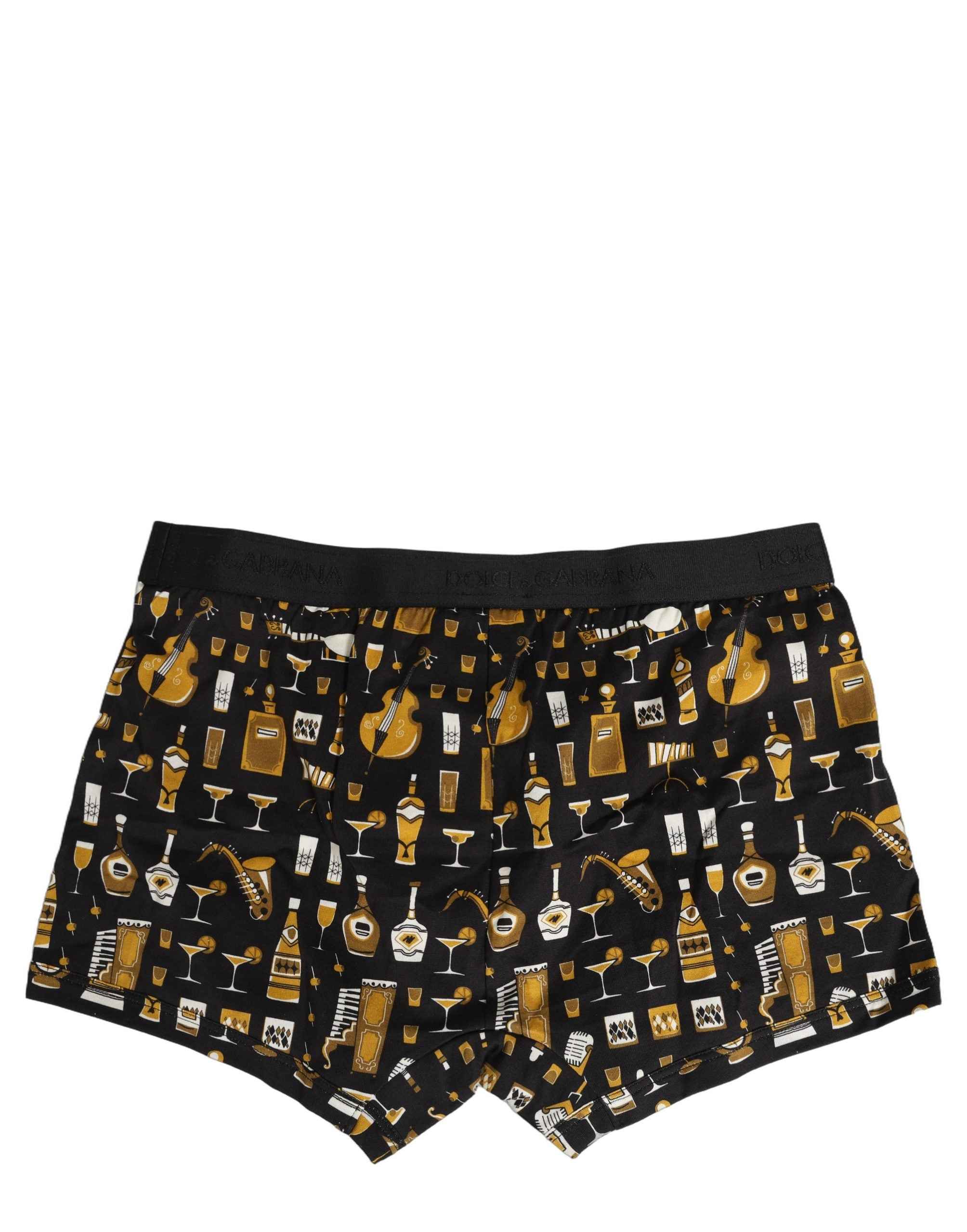 Dolce & Gabbana Black Gold Cocktail Regular Boxer Underwear