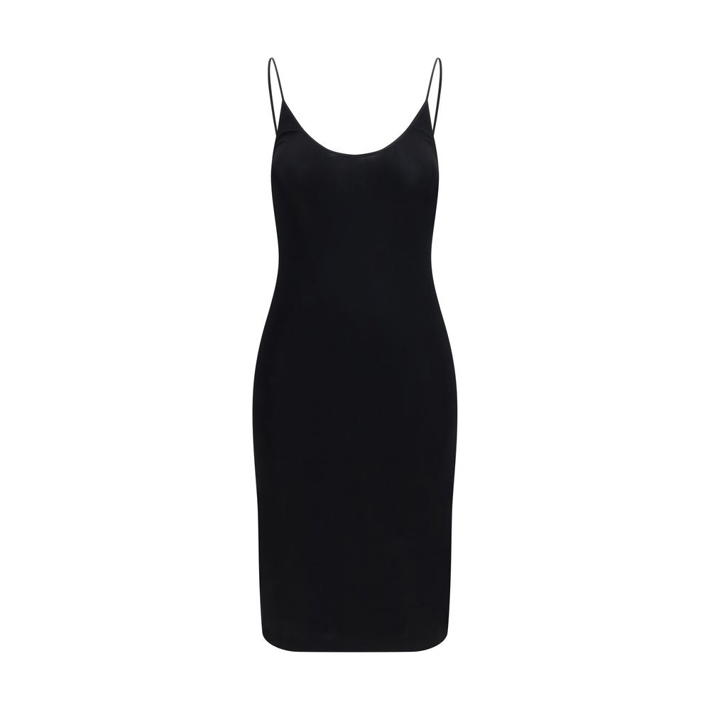 Saint Laurent Black Viscose Casual Dress