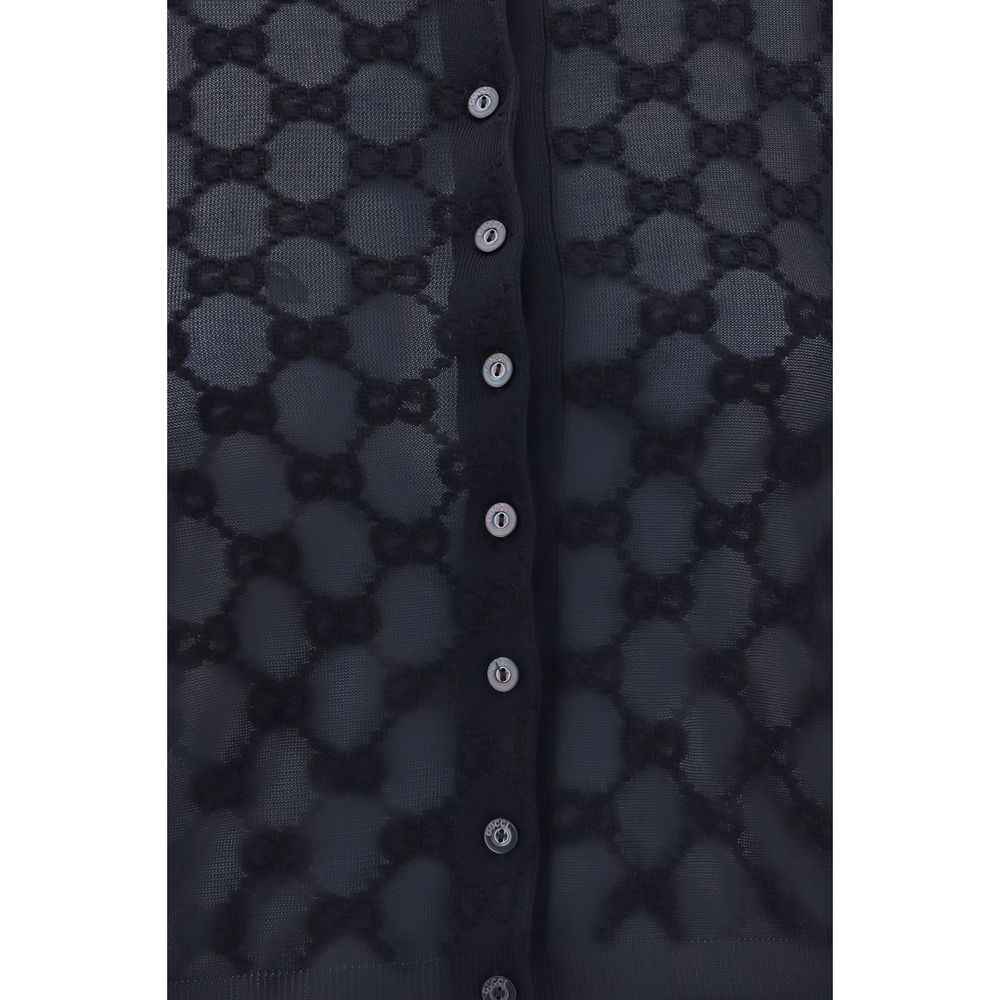 Gucci Black Viscose Cardigan