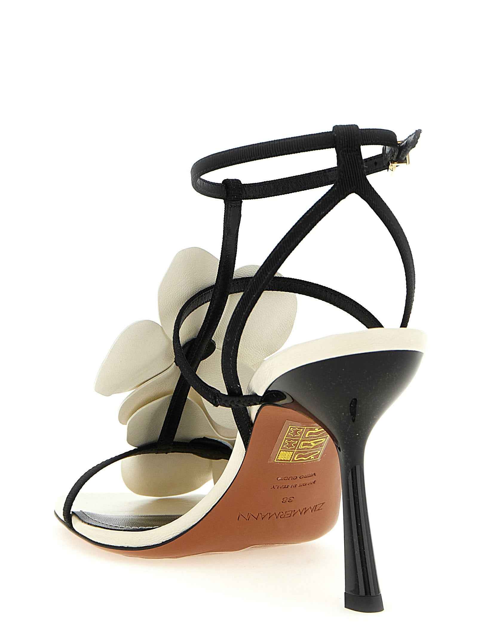 Zimmermann Bicolor Viscose Stiletto Heel Sandals