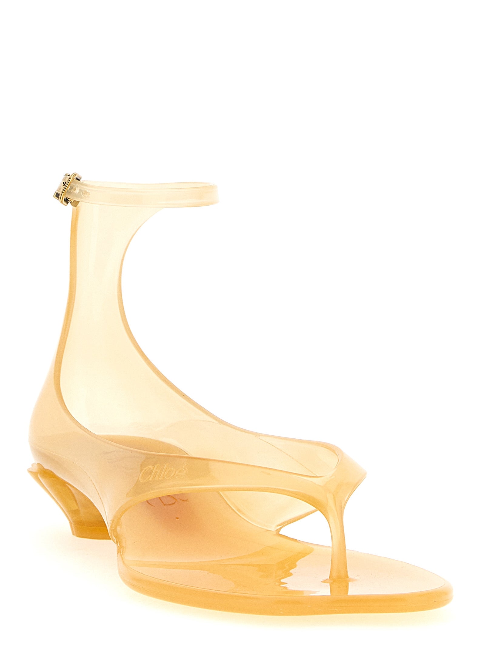 Chloé Bicolor Polyurethane Mid Heel Pumps