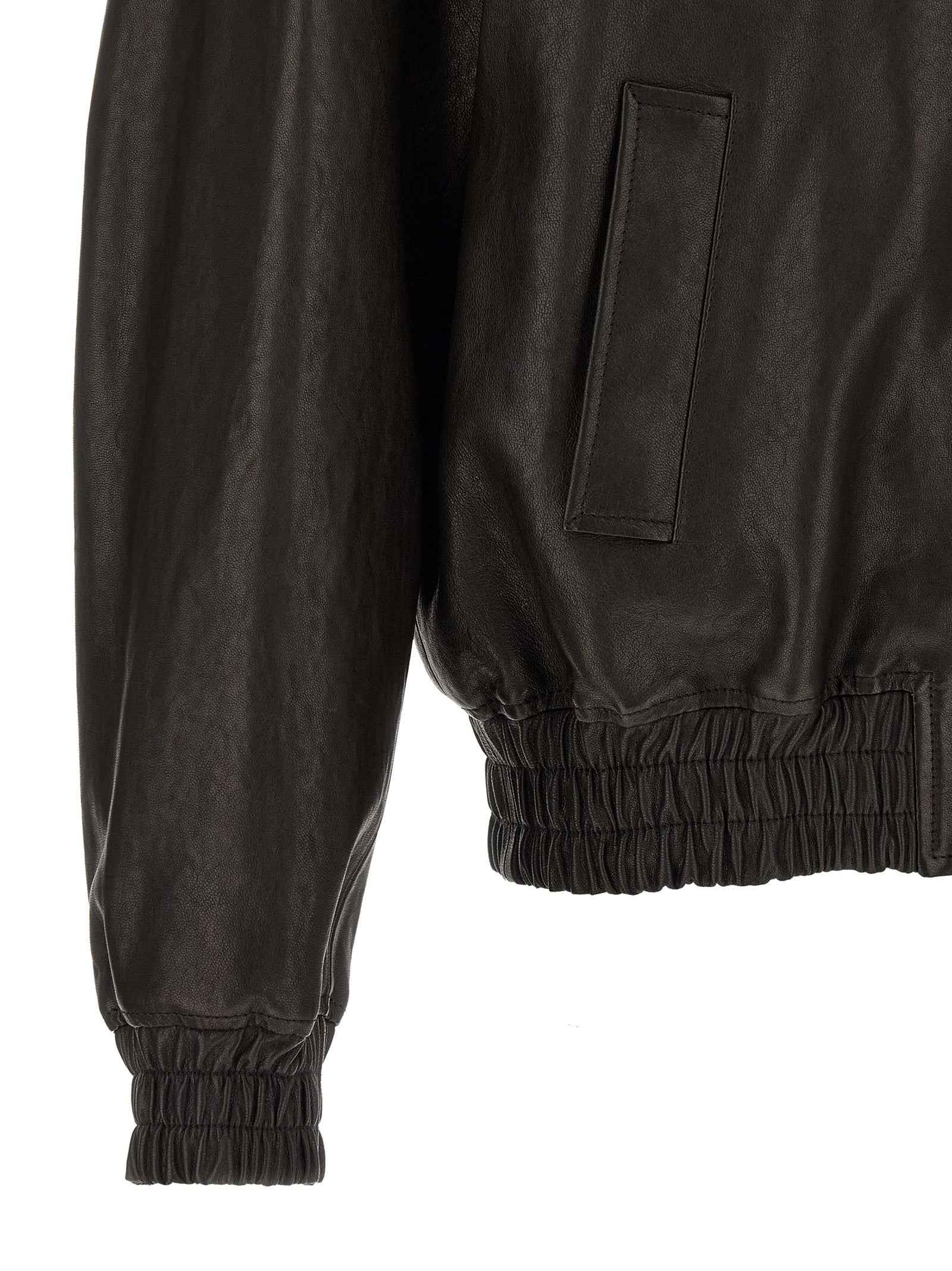 Valentino Garavani Black Calfskin Leather Jacket