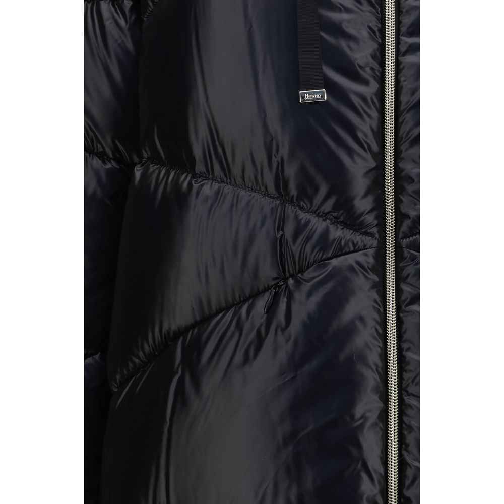 Herno Black Polyamide Full-Length Jacket