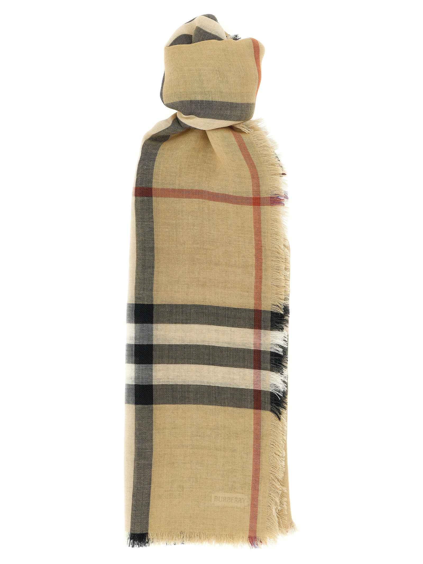 Burberry Beige Wool Foulard