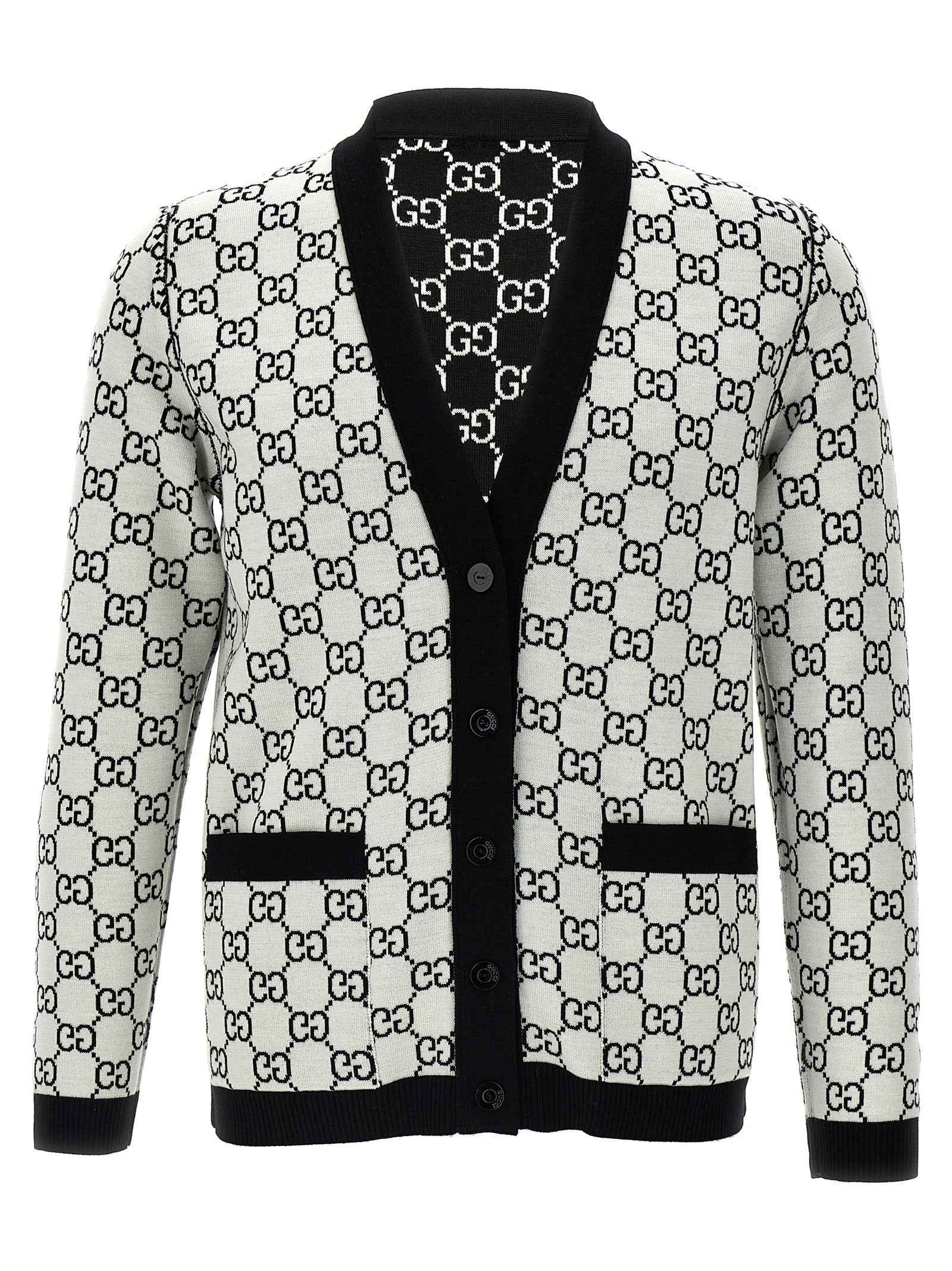 Gucci Bicolor Wool Cardigan