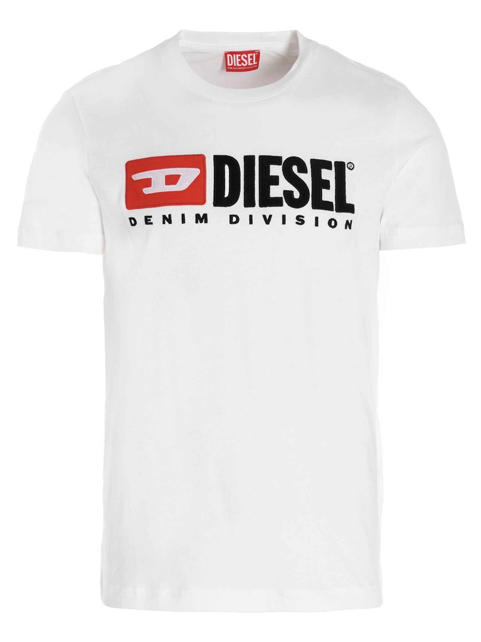Diesel White Cotton T-Shirt