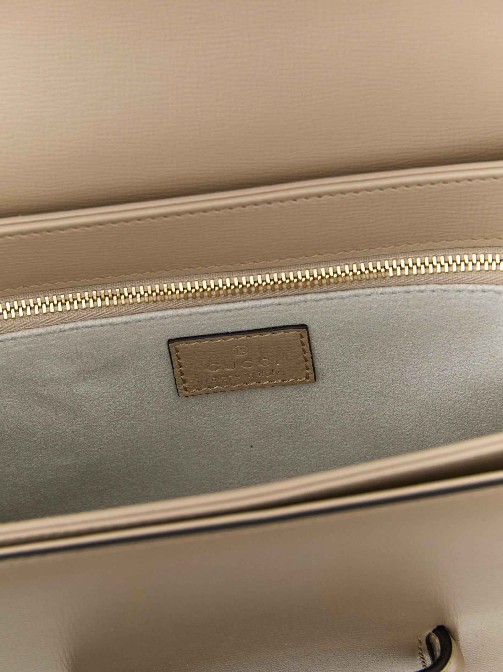 Gucci Beige Calfskin Shoulder Bag